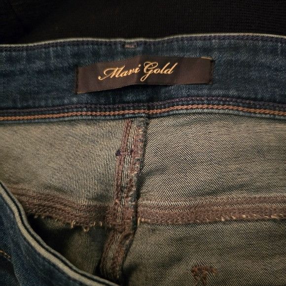 Mavi Mavi‎ Gold Molly Jeans Womens 32 x 32 Dark Rinse Flare Leg N Size 32" / US 10 / IT 46 - 3 Thumbnail