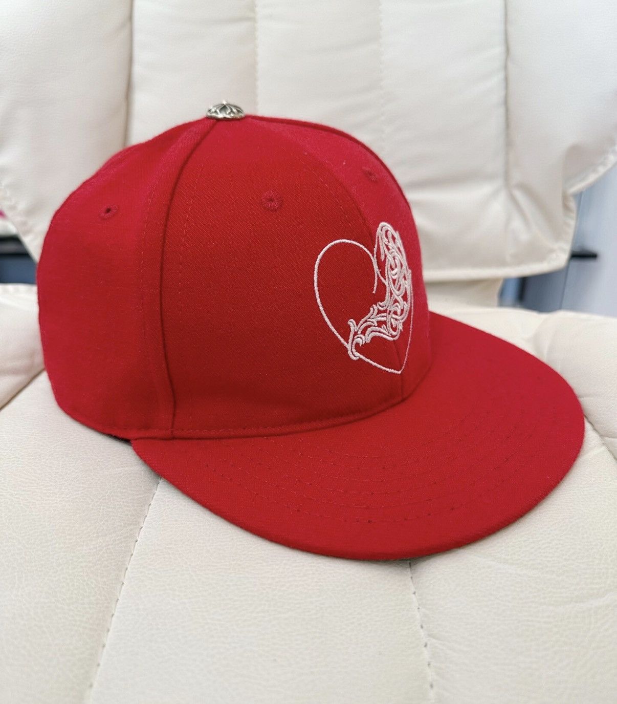 Chrome Hearts Chrome Hearts Red Vine Heart Embroidery Trucker Cap Size ONE SIZE - 2 Thumbnail
