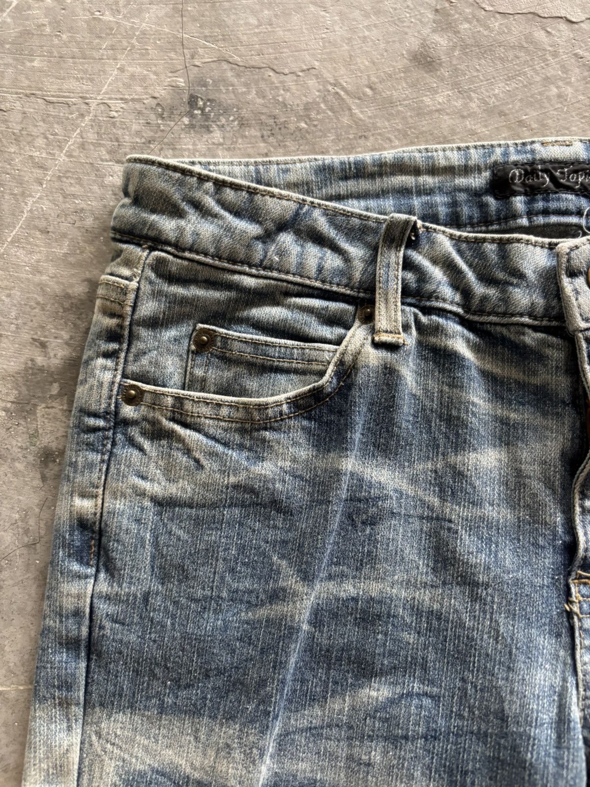 If Six Was Nine Flared glitter whiskered honeycomb fade style japanese denim Size US 30 / EU 46 - 10 Thumbnail