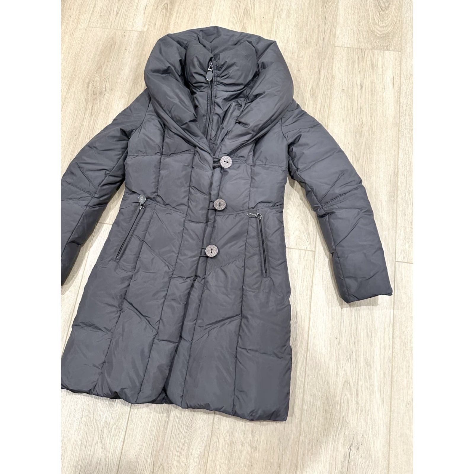 Elie Tahari VINTAGE Elie Tahari Puffer Coat XS Women Coat Gray Puffer Jacket XS Womens Size XS / US 0-2 / IT 36-38 - 2 Thumbnail