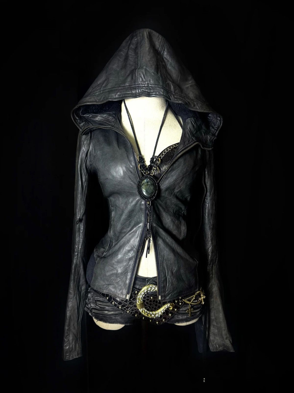 MOUSSY B2V- MOUSSY LEATHER JACKET(2)༒ Size US M / EU 48-50 / 2 - 3 Thumbnail