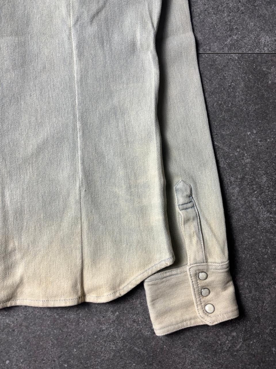 Japanese Brand 2000s NO ID Mud-Wash Western Shirt Size US S / EU 44-46 / 1 - 14 Thumbnail