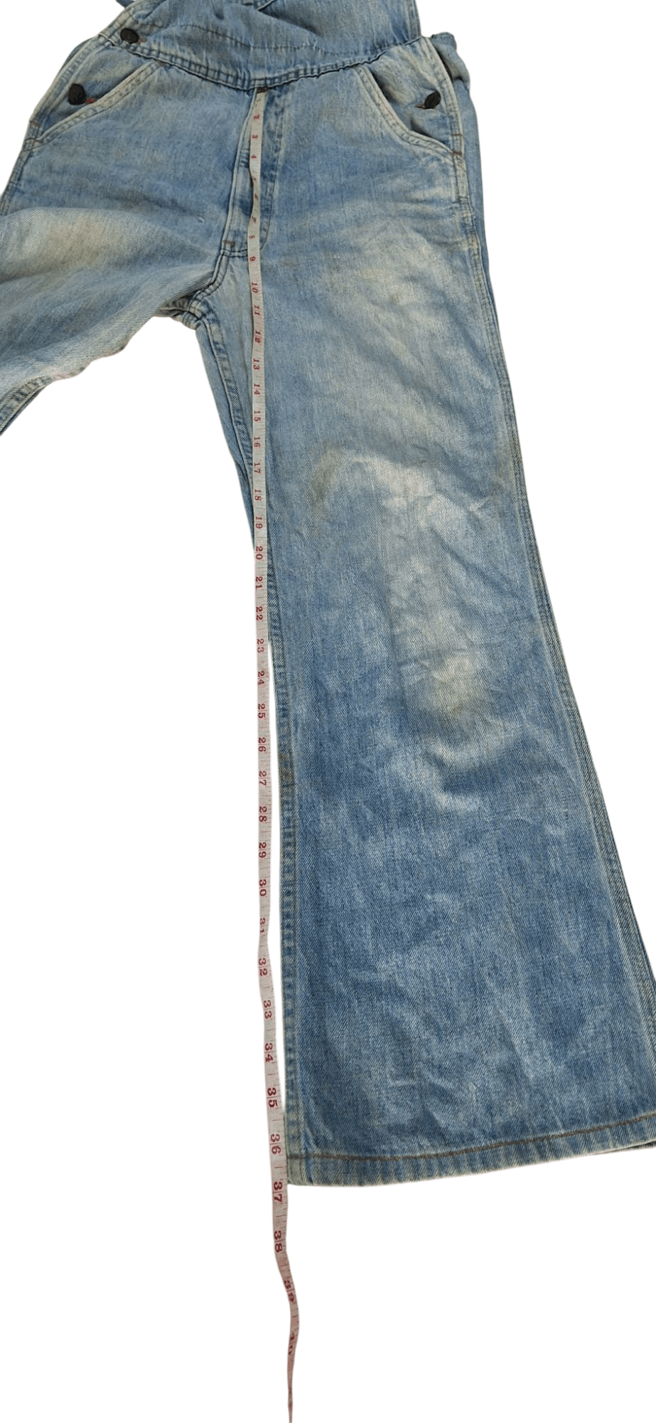 Levi's × Levi's Vintage Clothing Vintage Levis Orange Tab Talon Zipper Flare Overalls Size US 28 / EU 44 - 18 Thumbnail
