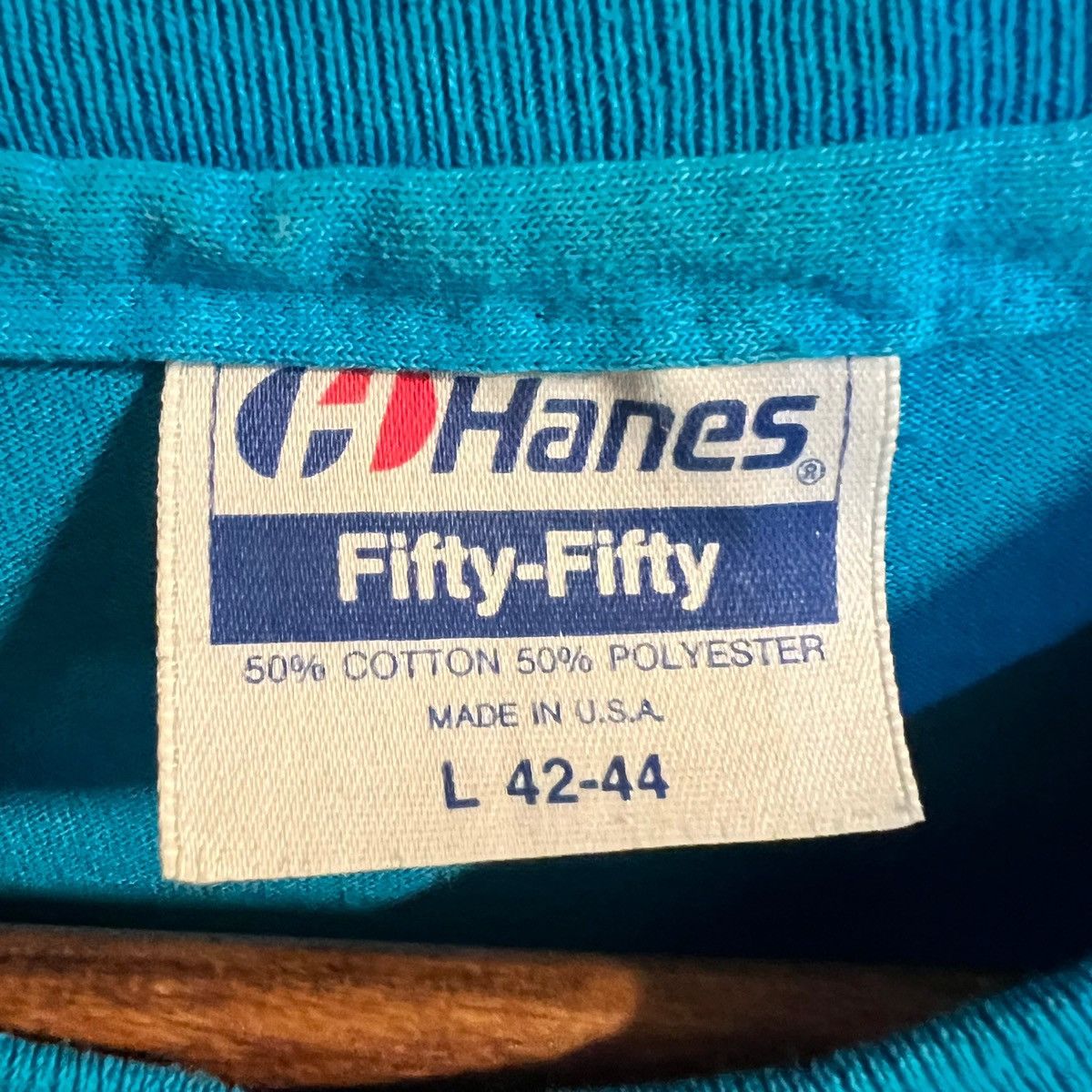 Hanes × Vintage Vintage 90's Raleigh Hills Sports T-Shirt #19 - Large - USA Size US L / EU 52-54 / 3 - 7 Thumbnail