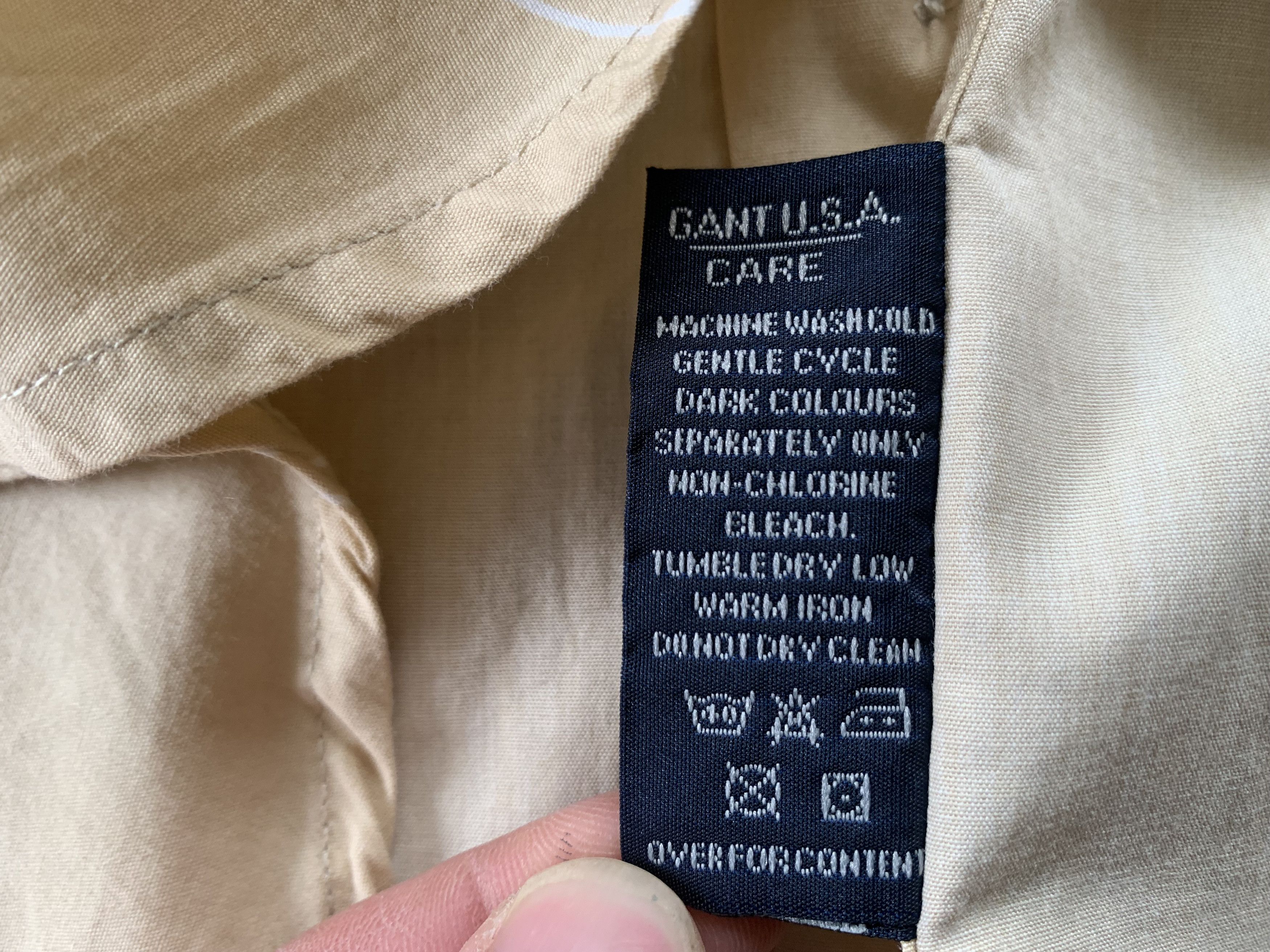 Gant Gant Adventure Print Beige Short Sleeve Pocket Shirt Size US L / EU 52-54 / 3 - 9 Thumbnail