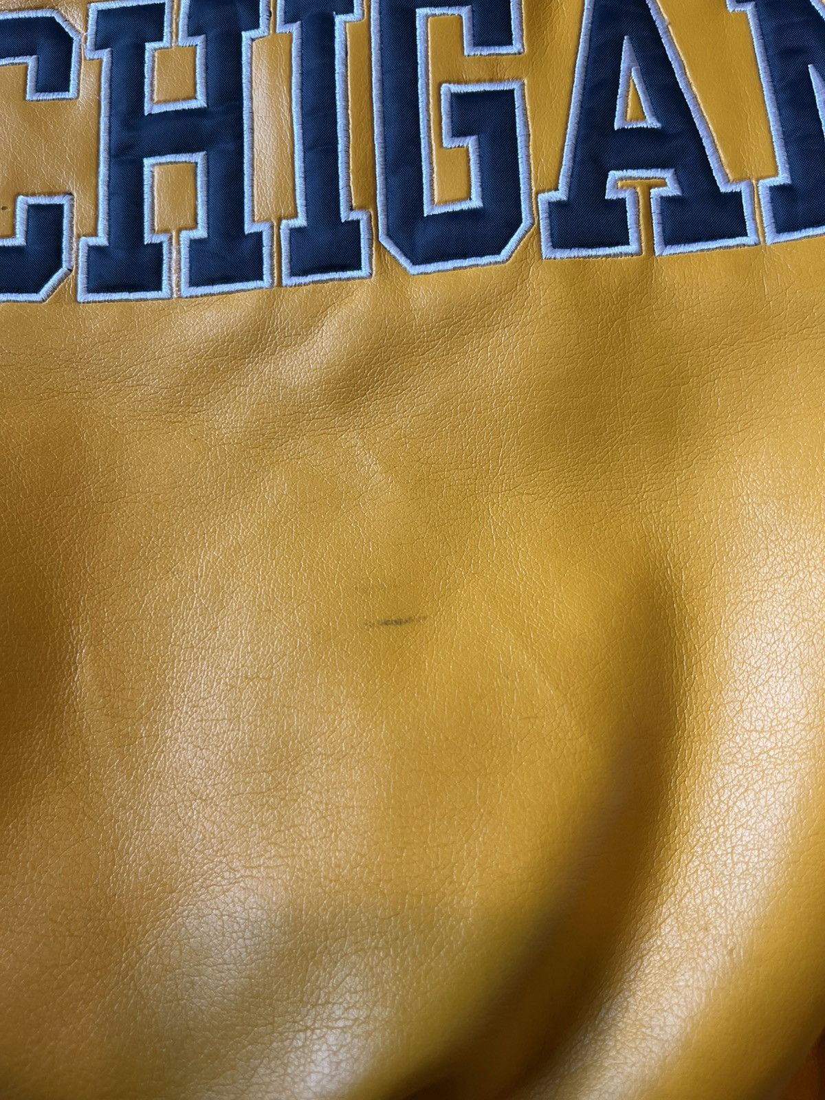 Steve And Barrys Throwback Michigan University Logo Varsity Jacket Size US M / EU 48-50 / 2 - 6 Thumbnail