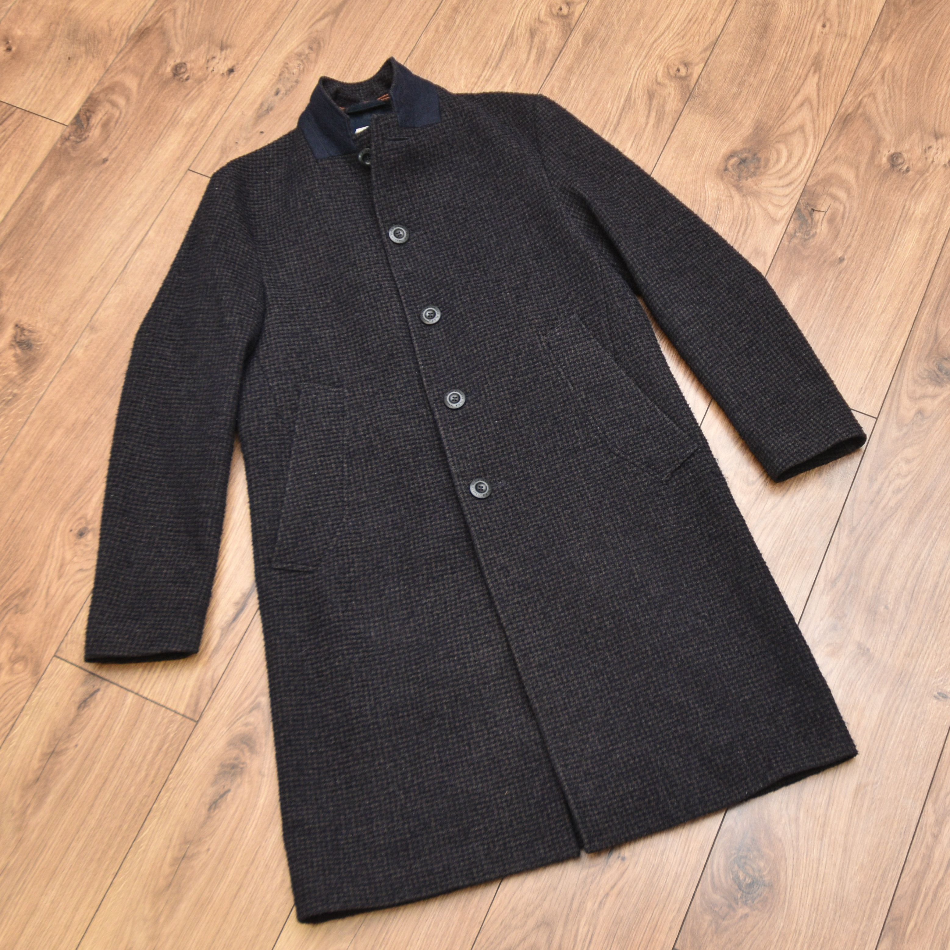 Nudie Jeans NUDIE JEANS CO Men's Wool Blend Coat Grey Check Plaid Size US M / EU 48-50 / 2 - 5 Thumbnail