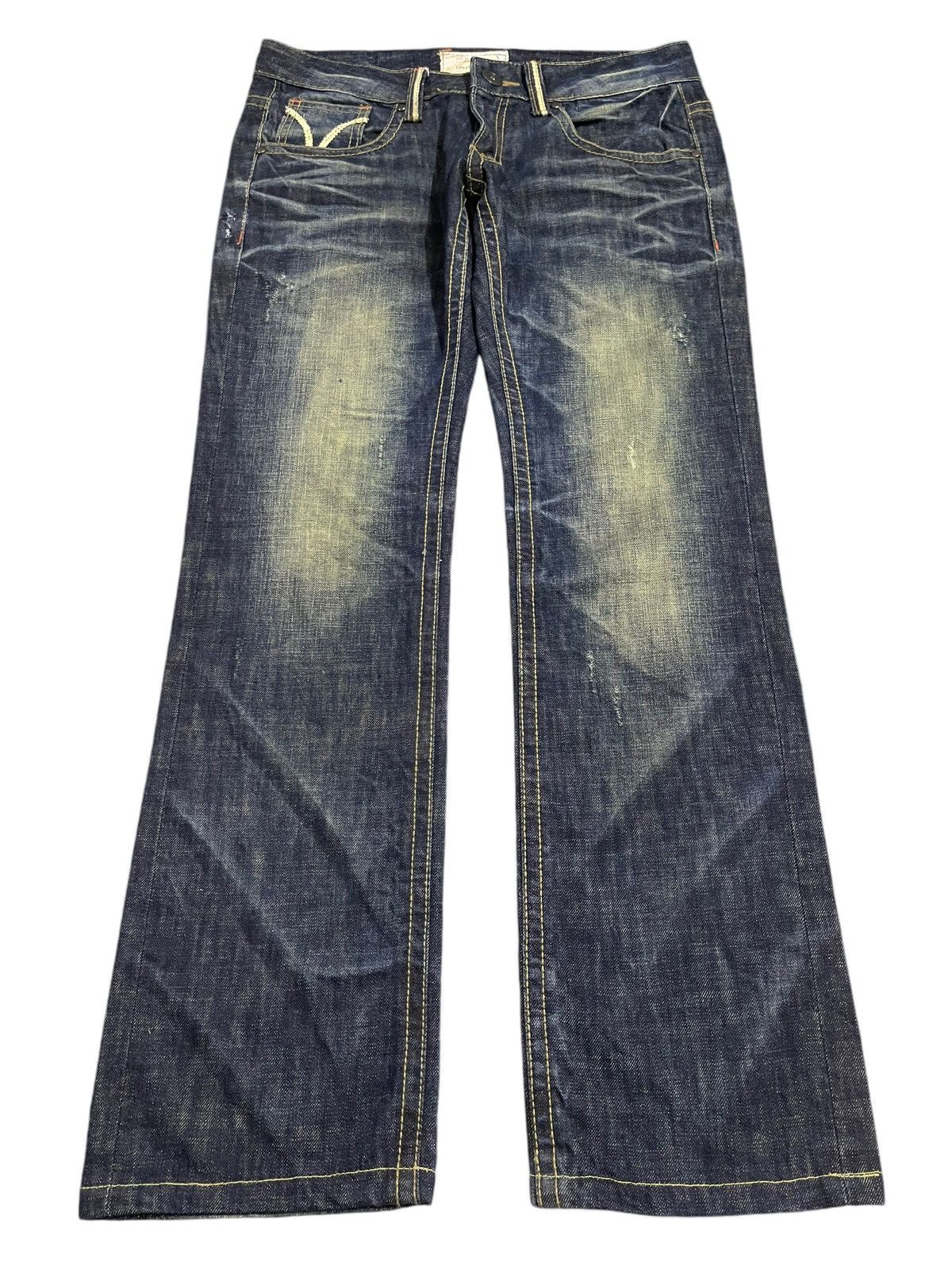 Japanese Brand Vintage Japanese Brand Mud Wash Style Baggy Jeans Size US 32 / EU 48 - 1 Thumbnail