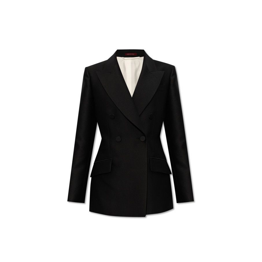 Gucci GUCCI Black Double Breasted Blazer Jacket New & Authentic (W Size S / US 4 / IT 40 - 1 Preview