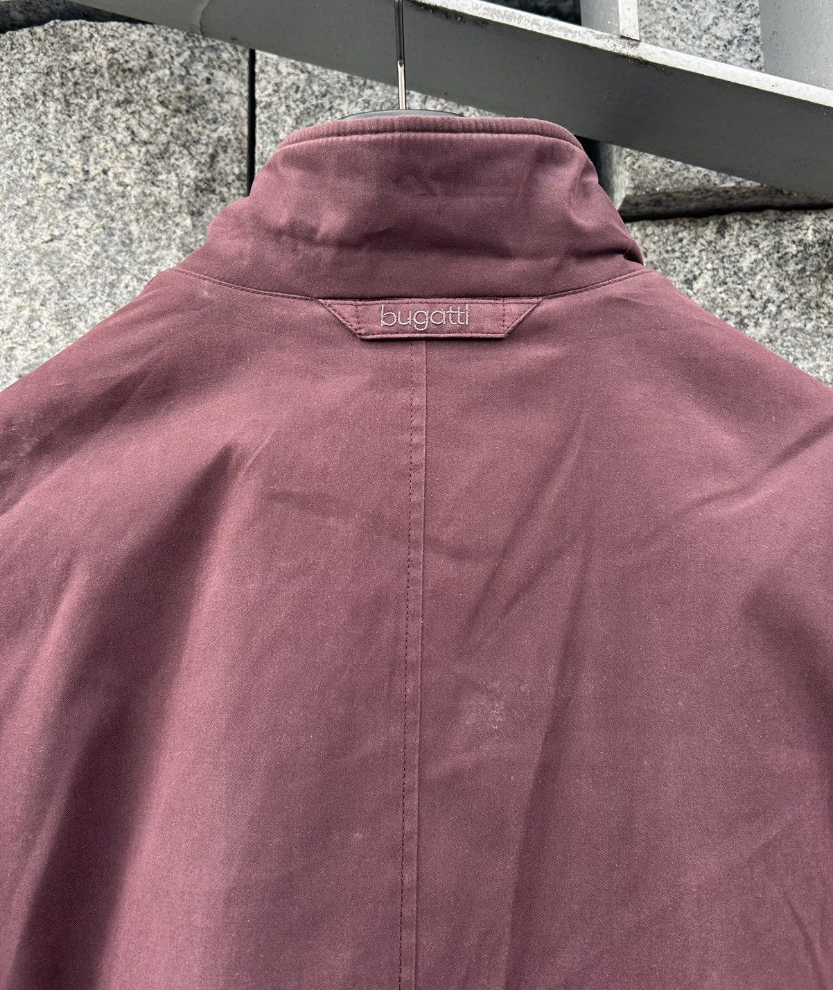 Bugatti Bugatti 1990s German Technical Jacket Burgundy Gorpcore 54 Size US L / EU 52-54 / 3 - 4 Thumbnail