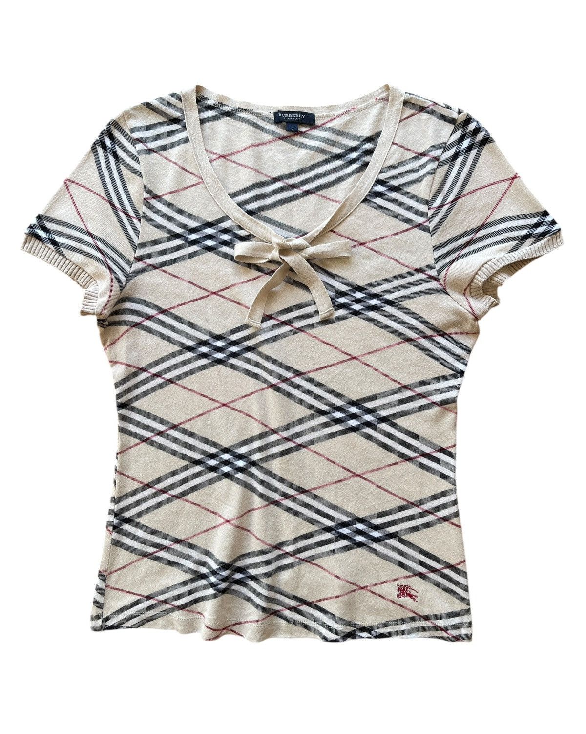 Burberry Burberry Nova Checked Top Blouses Size S / US 4 / IT 40 - 1 Thumbnail