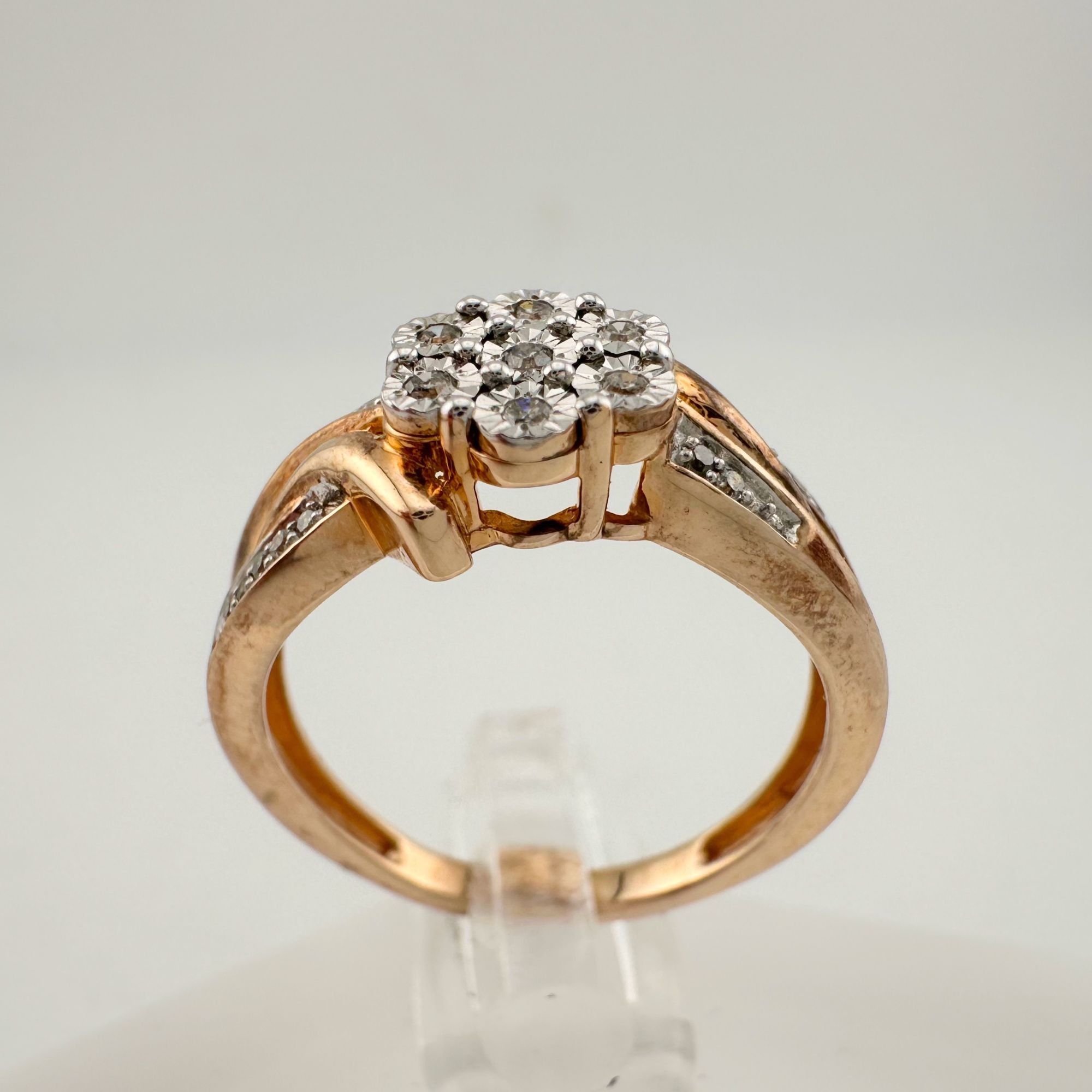 Other Two Tone Natural Diamond Sweetheart Ring Size 6.75 Size ONE SIZE - 7 Thumbnail