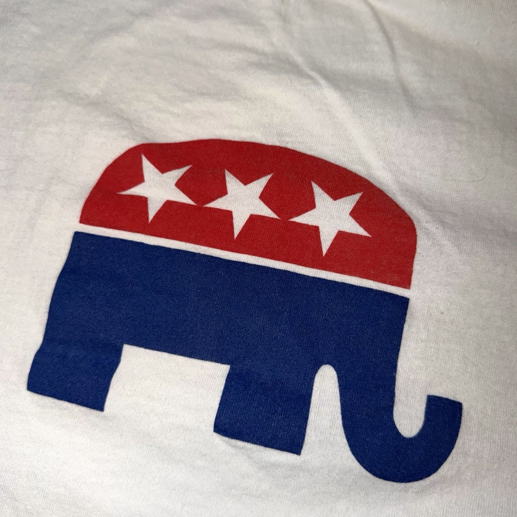 Logo 7 VINTAGE Republican Party Elephant Logo Long Sleeve T Shirt Single Stitch 90s Mens XL Size US S / EU 44-46 / 1 - 4 Thumbnail