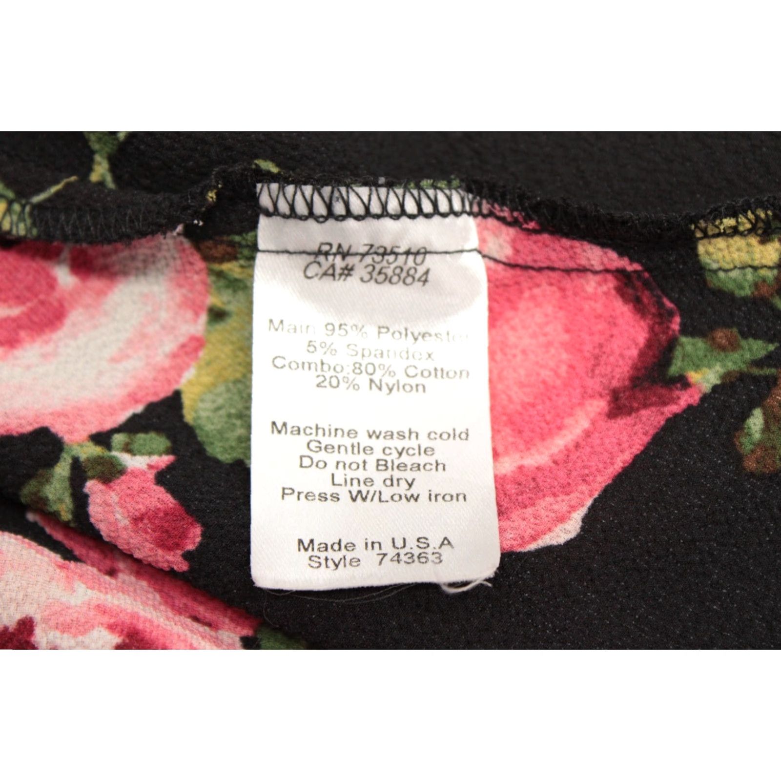 Vintage VINTAGE Uncle Frank's Dress Women's Large Black Floral Rose Fairycore Witchy 74363 USA Size L / US 10 / IT 46 - 6 Thumbnail