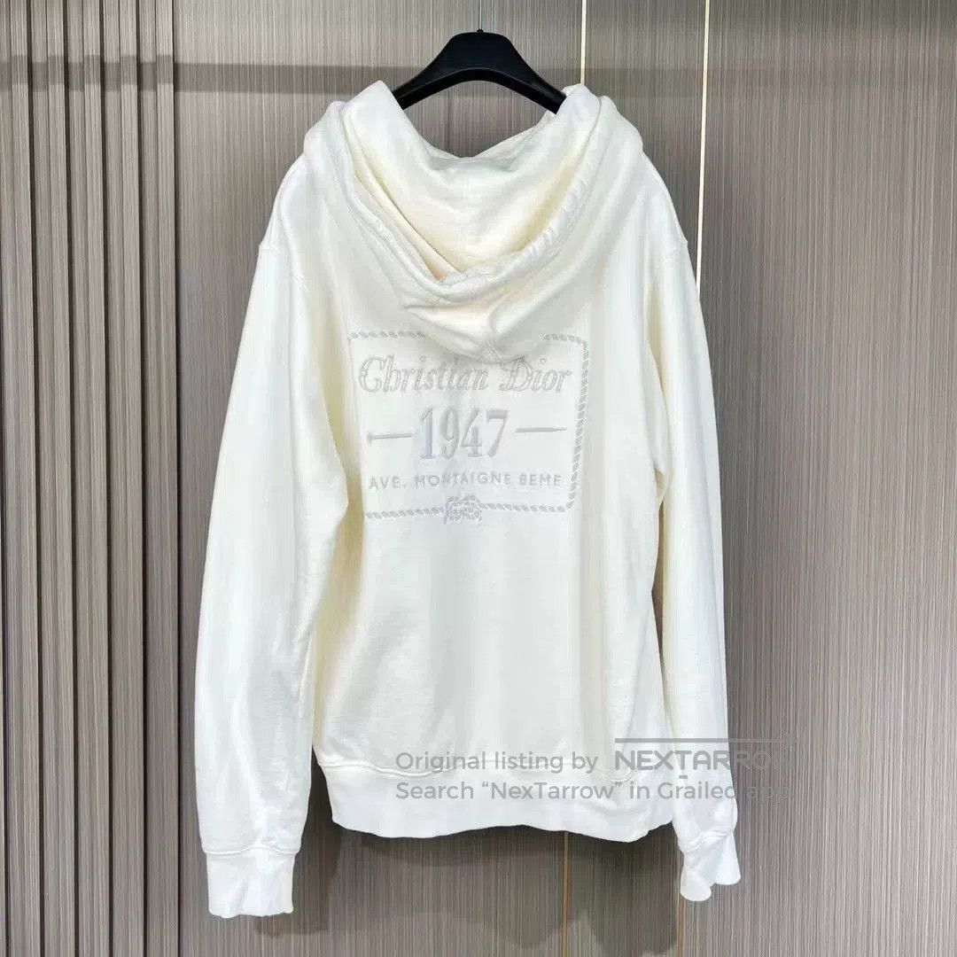 Dior Dior 1947 Embroidered Letter Hoodie. Size S / US 4 / IT 40 - 2 Thumbnail
