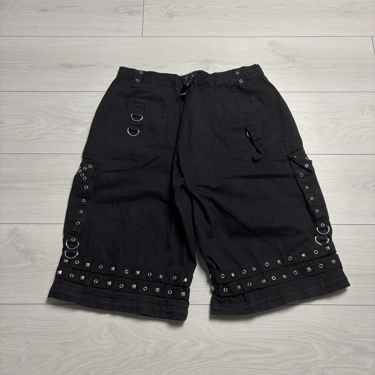 Japanese Brand CRAZY Y2K tripp nyc style shorts punk gothic if six was nine Size US 31 - 2 Thumbnail