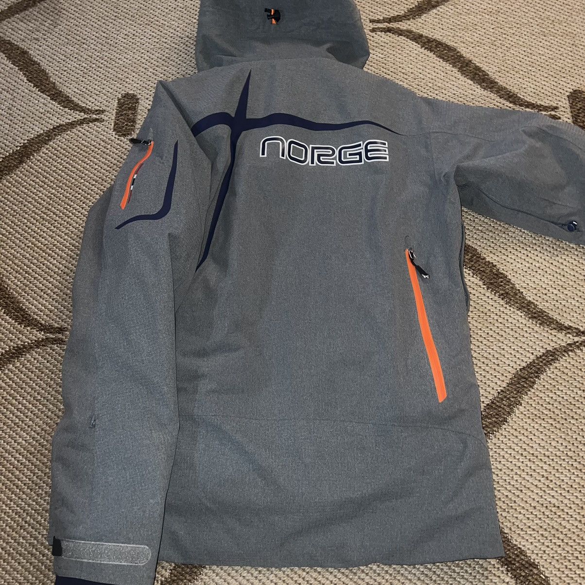Phenix Sz 42 Phenix Norway 2-Layer Thunderon Digenite Thermo Ski Jacket Grey/Turquoise Size US L / EU 52-54 / 3 - 9 Thumbnail