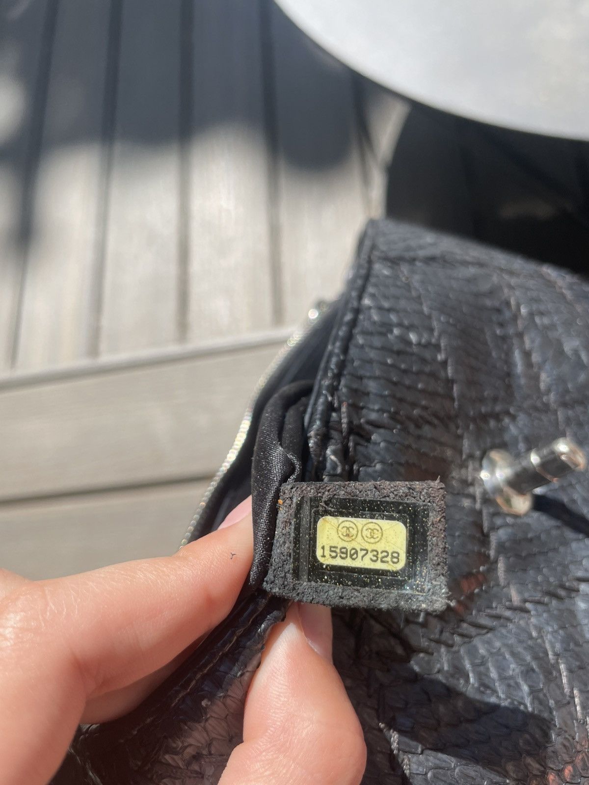 Chanel Classic Chanel flap bag with black python leather Size ONE SIZE - 10 Thumbnail