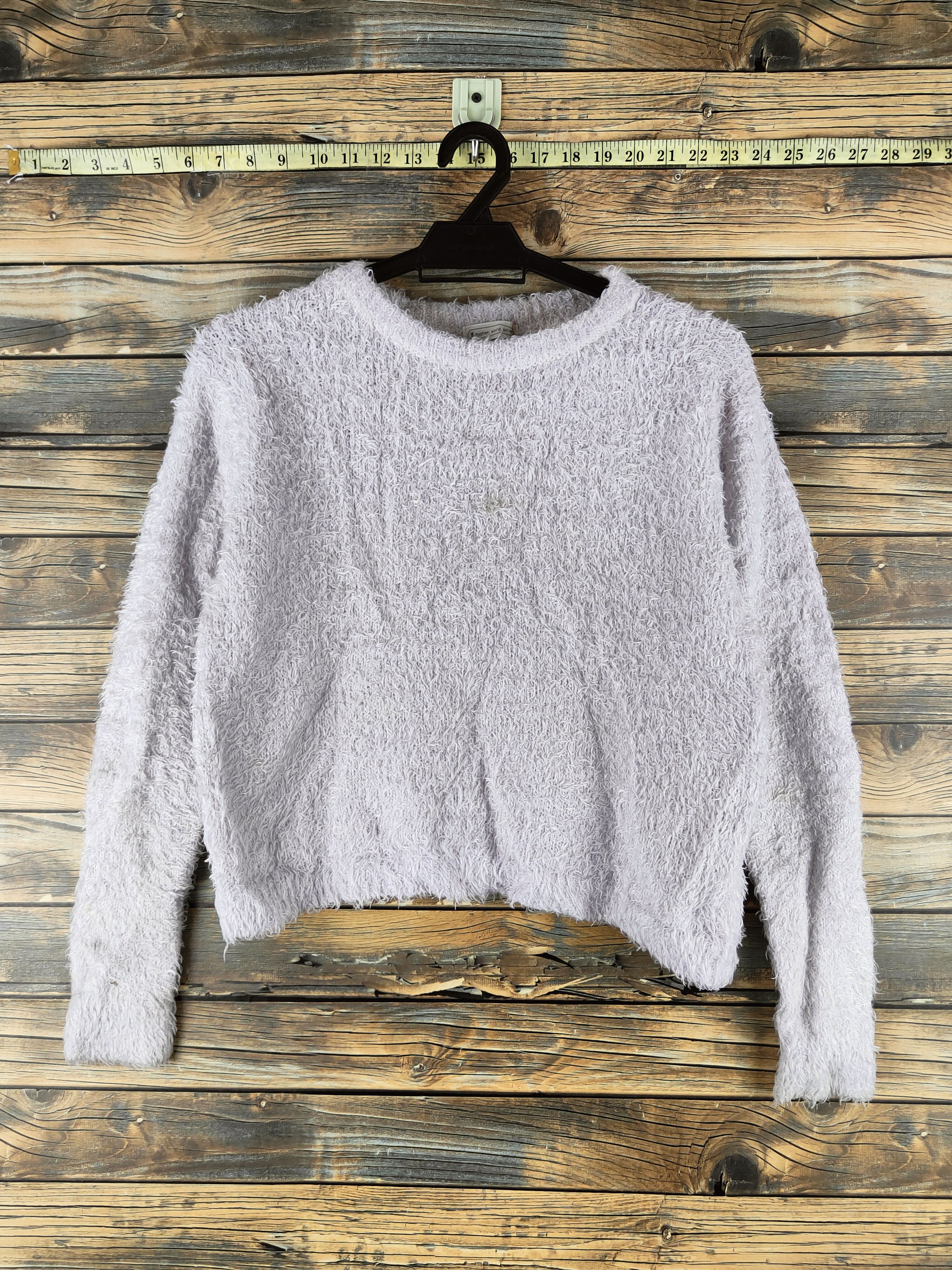 Japanese Brand DL E Hypen World Gallery Purple Fur Mohair Knitwear #46-487 Size S / US 4 / IT 40 - 1 Thumbnail