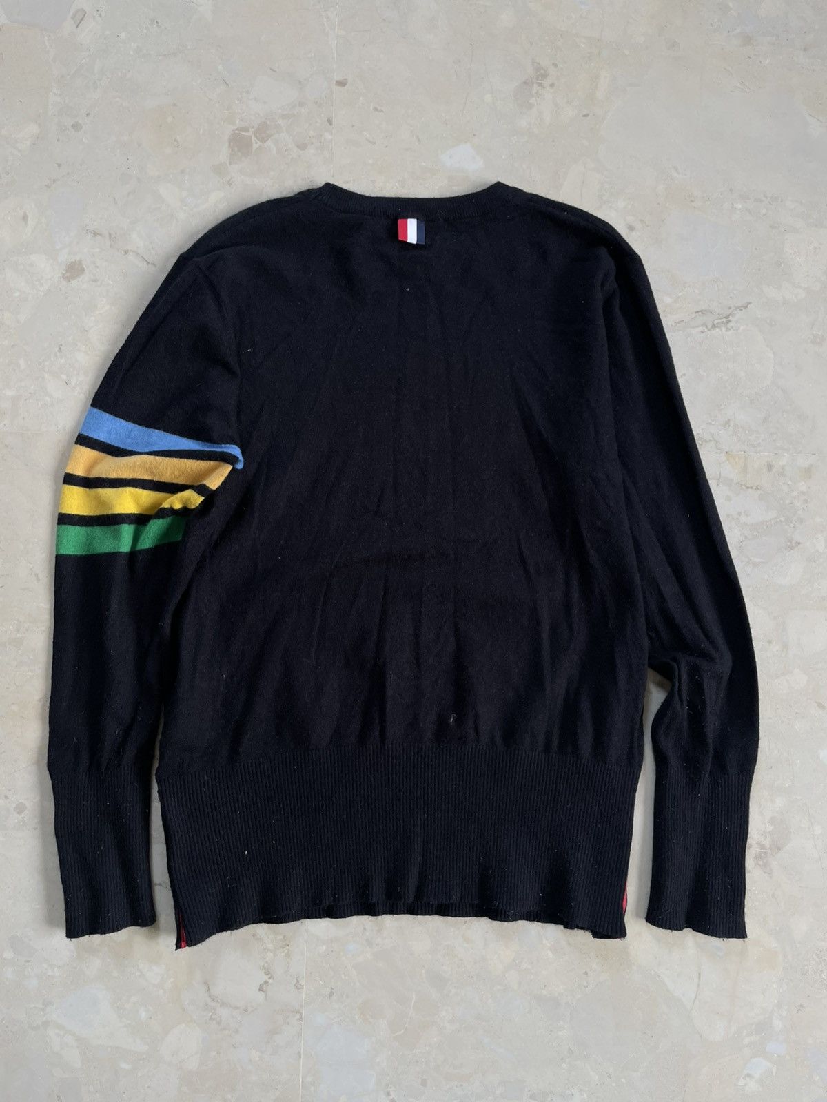 Thom Browne Thom Browne Classic Merino Wool 4-Bar Crewneck Sweater Size US S / EU 44-46 / 1 - 7 Thumbnail