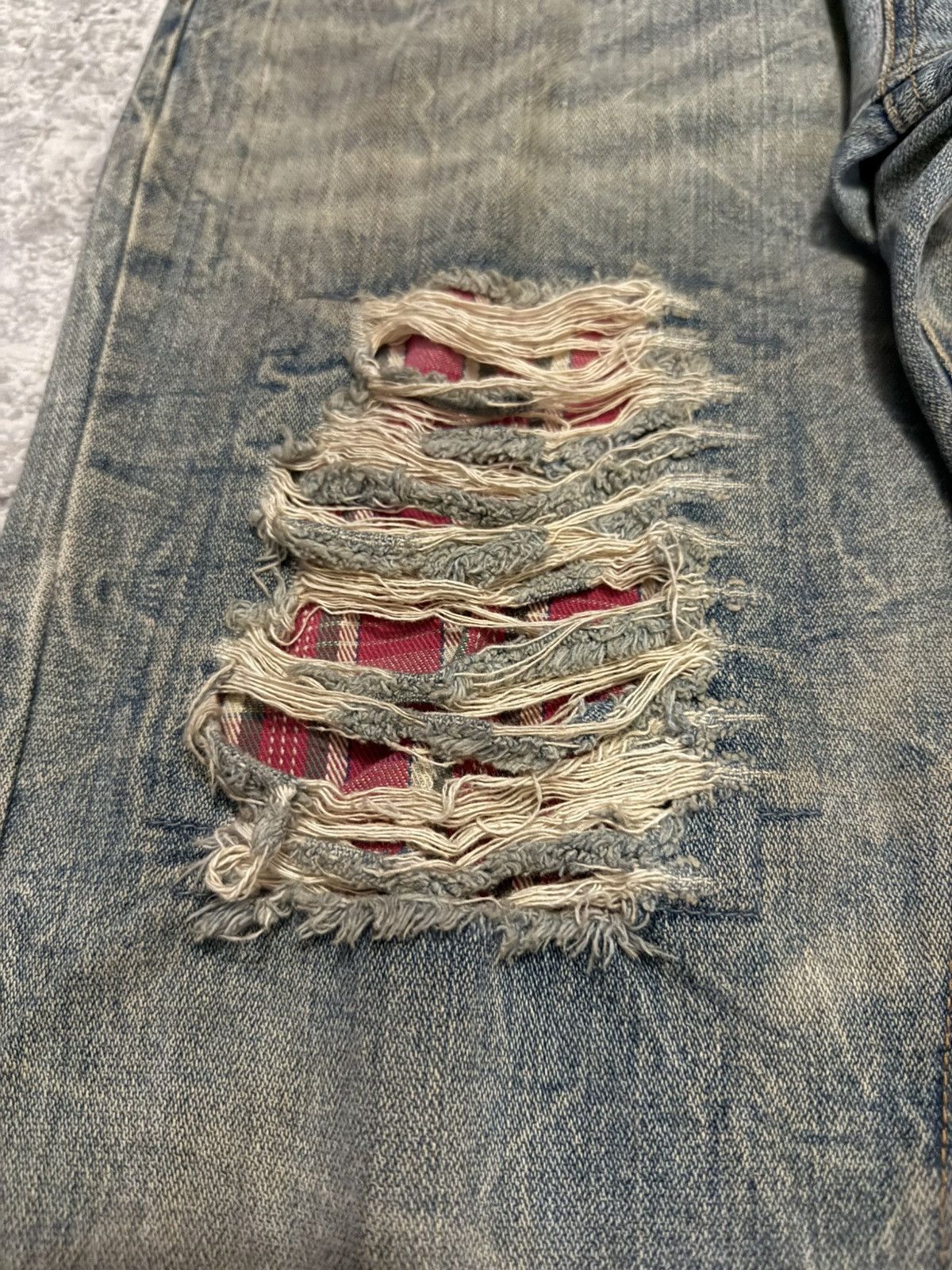Hysteric Glamour Hysteric Glamour Style Studded Distressed Double Waist Jeans Size US 30 / EU 46 - 10 Thumbnail