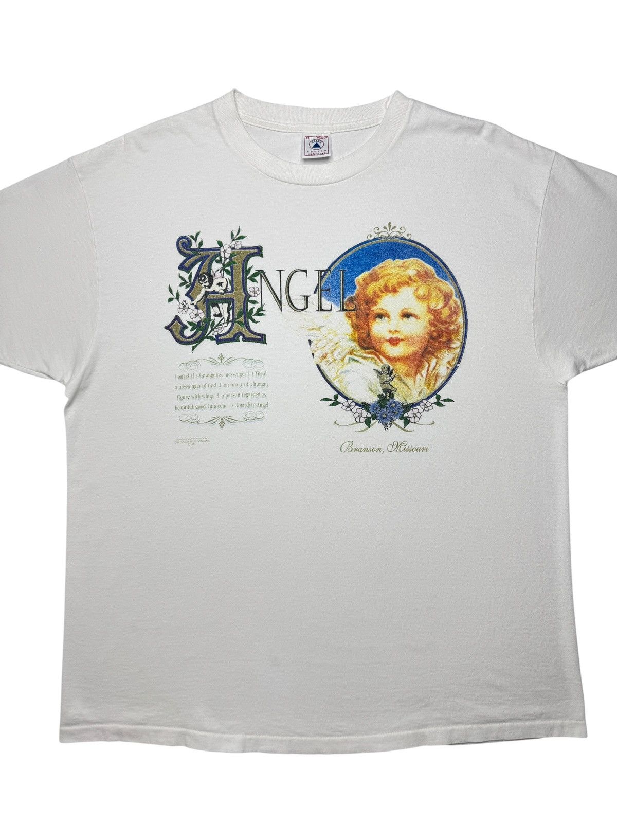 Vintage Vintage 90’s Angel Tee Shirt Size US XL / EU 56 / 4 - 2 Thumbnail