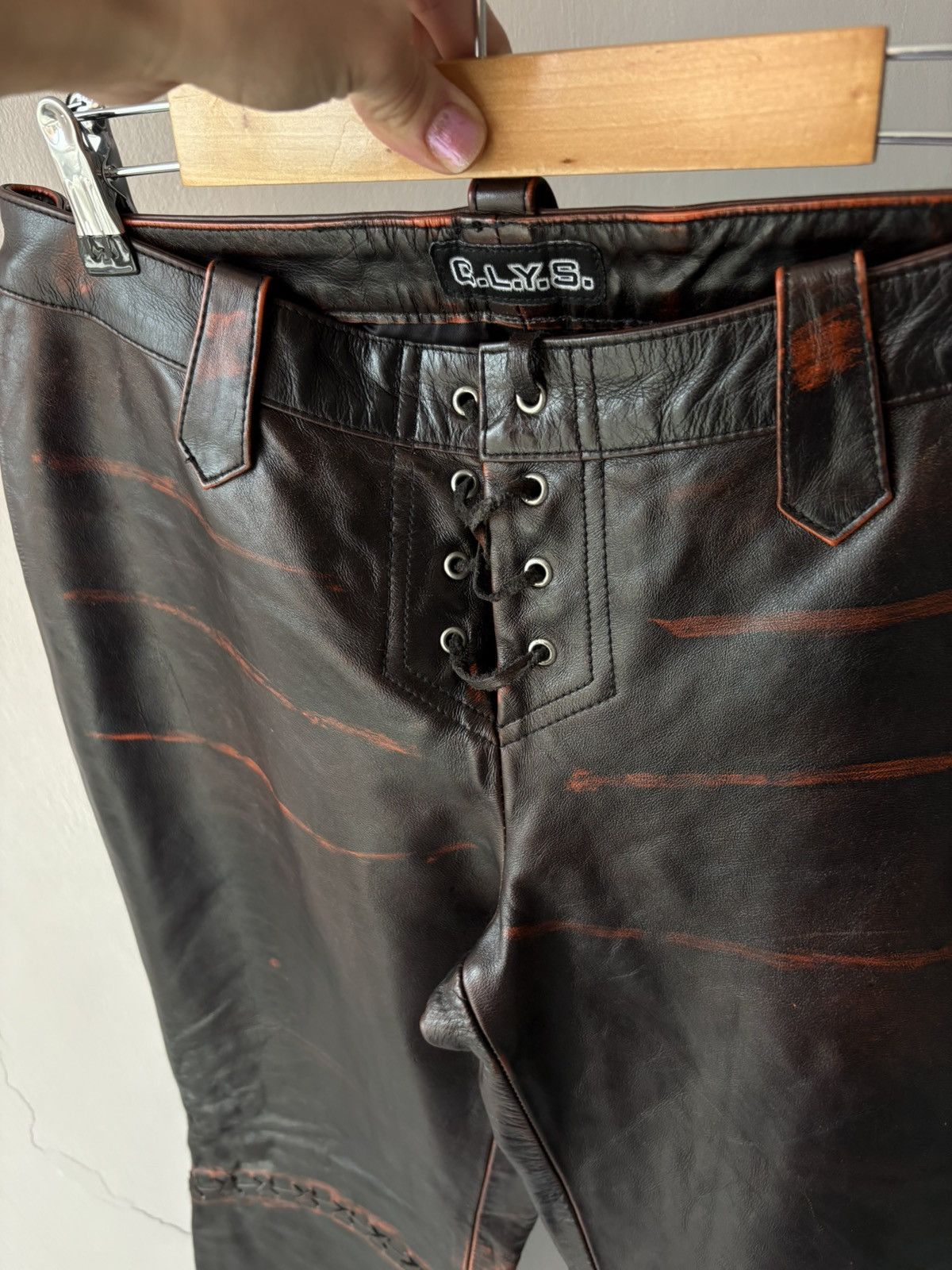 Vintage Vintage leather trousers Size 27" / US 4 / IT 40 - 14 Thumbnail