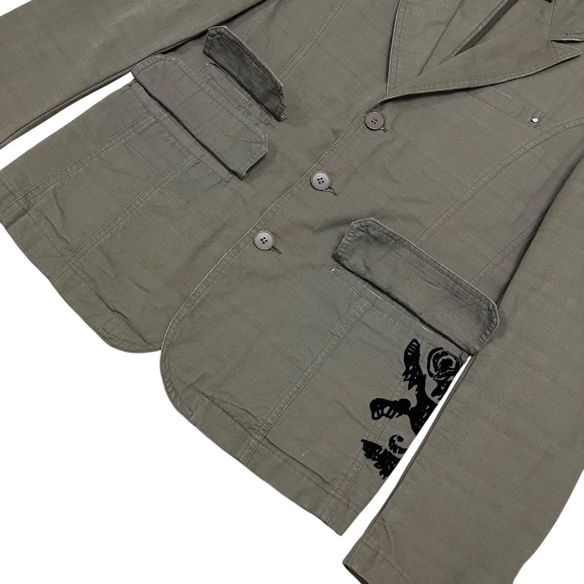 Woolrich Woolen Mills Vintage Woolrich Cargo Pockets Military Field Jacket Size US M / EU 48-50 / 2 - 7 Thumbnail