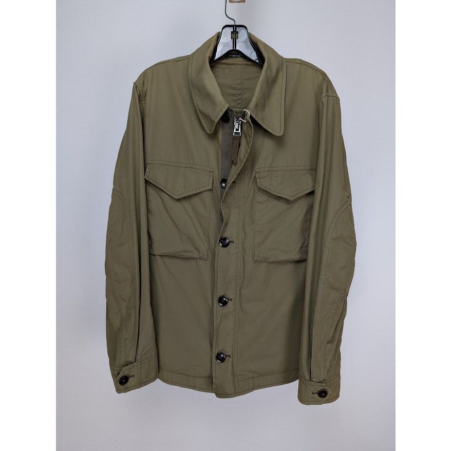 Tom Ford o1rshd1 CC20 Twill Lightweight Field Jacket in Sage Size US M / EU 48-50 / 2 - 1 Thumbnail