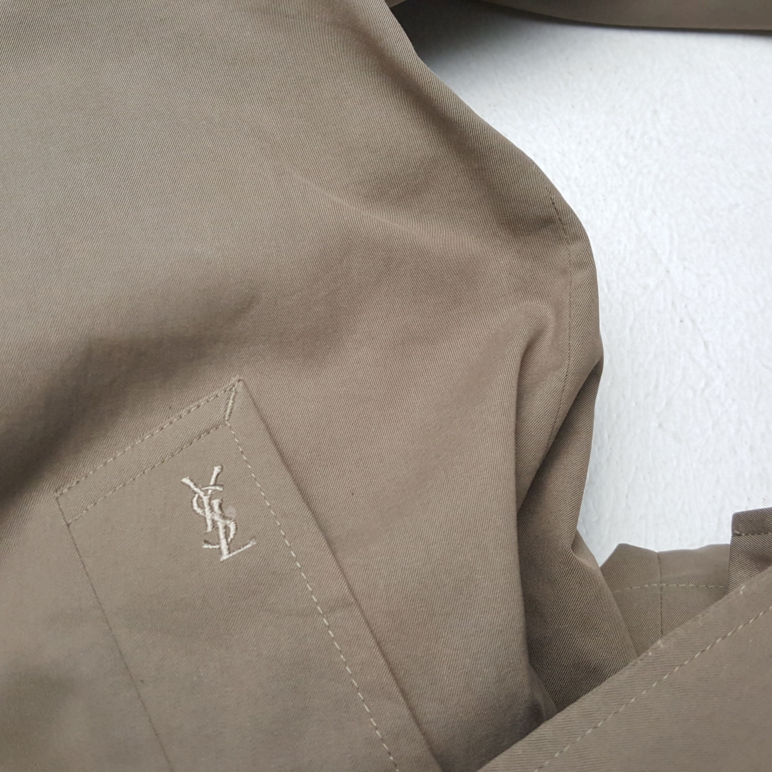 Vintage Vintage YVES SAINT LAURENT Fashion Brand Trench Coat Jacket Size US L / EU 52-54 / 3 - 8 Thumbnail