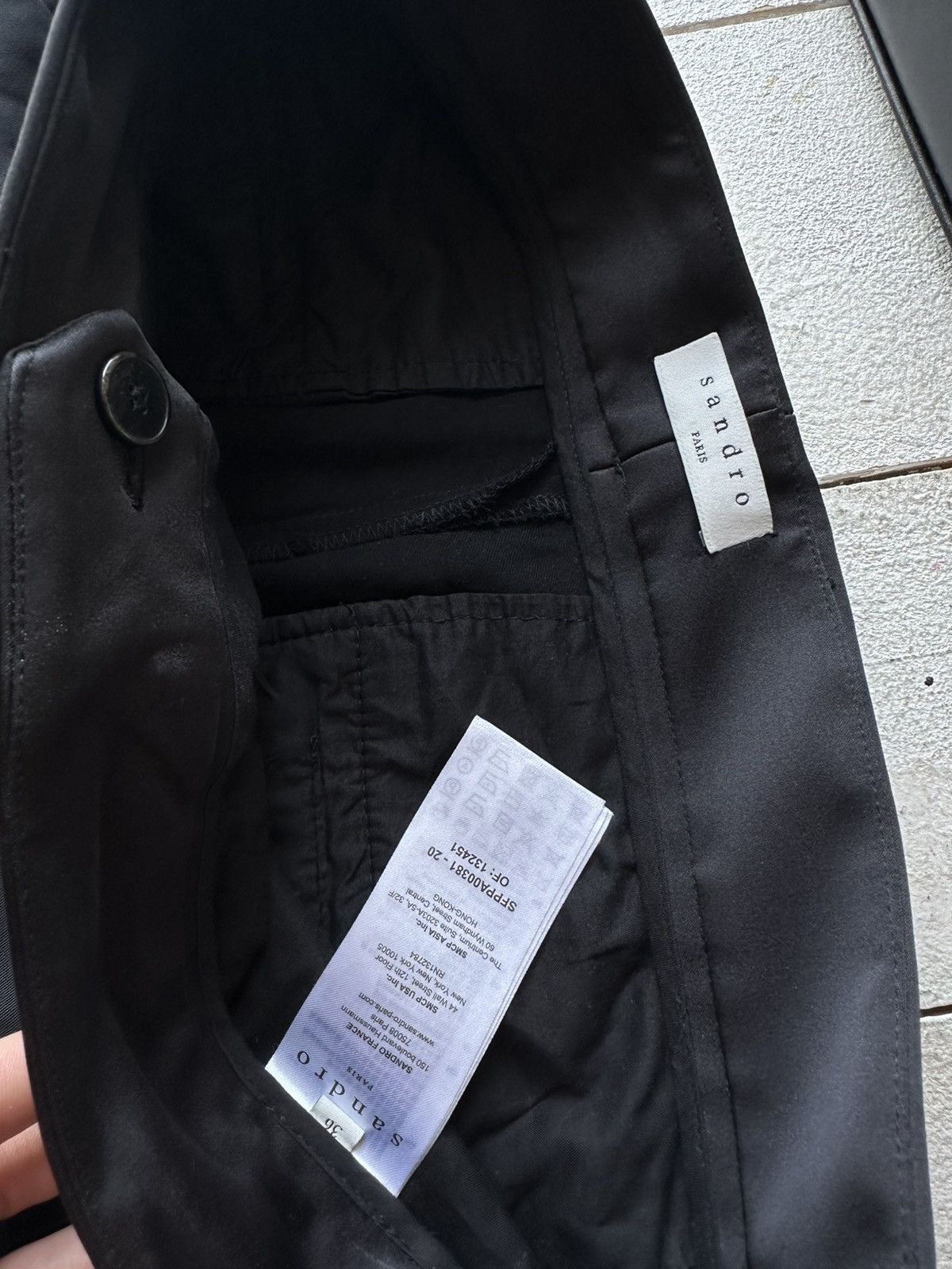Sandro 🚨Sandro vintage black pants Cotton trousers Size 25" / US 0 / IT 36 - 9 Thumbnail