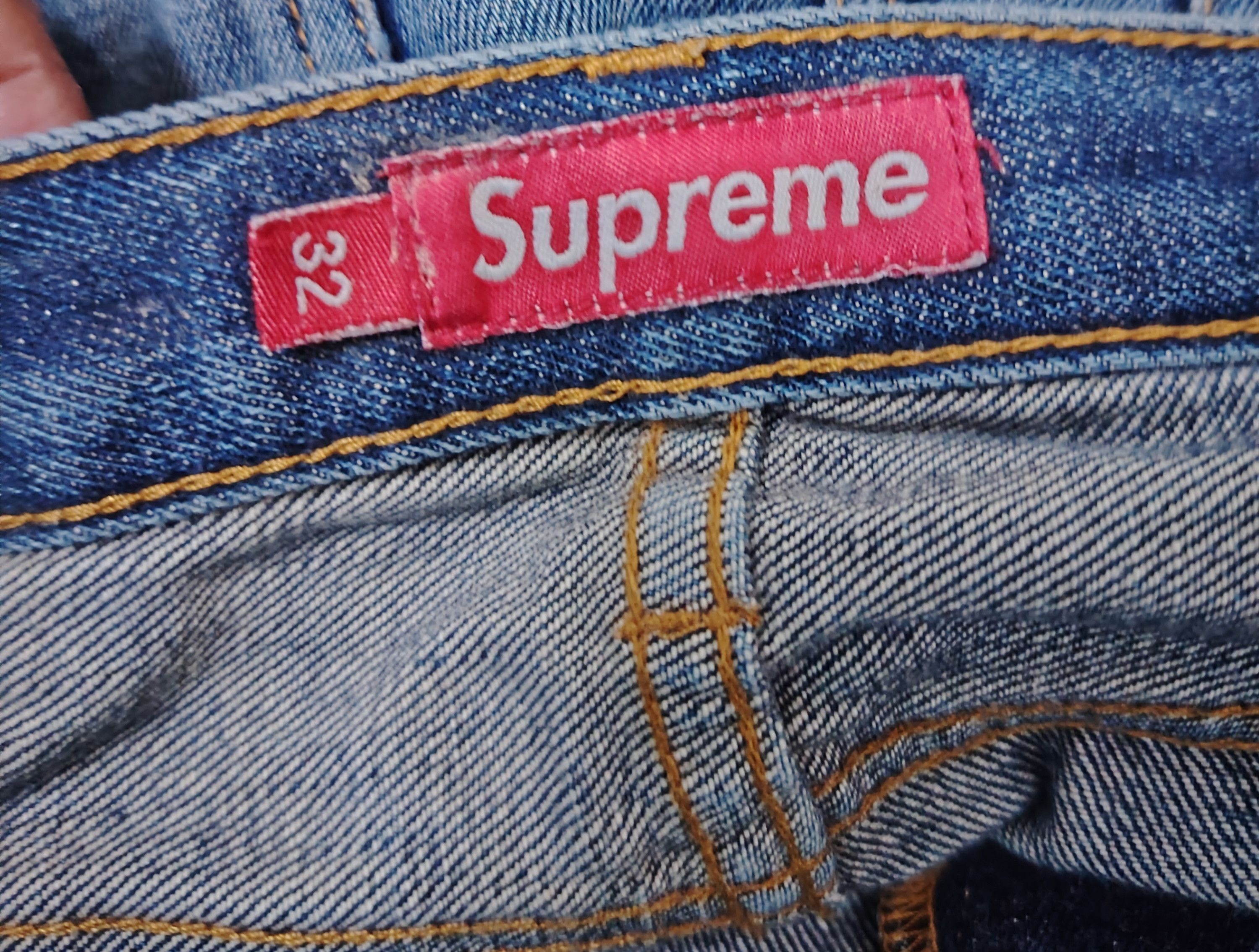 Supreme 💥Best Offer💥Vintage Supreme Selvegde Distressed Denim Size US 32 / EU 48 - 17 Thumbnail