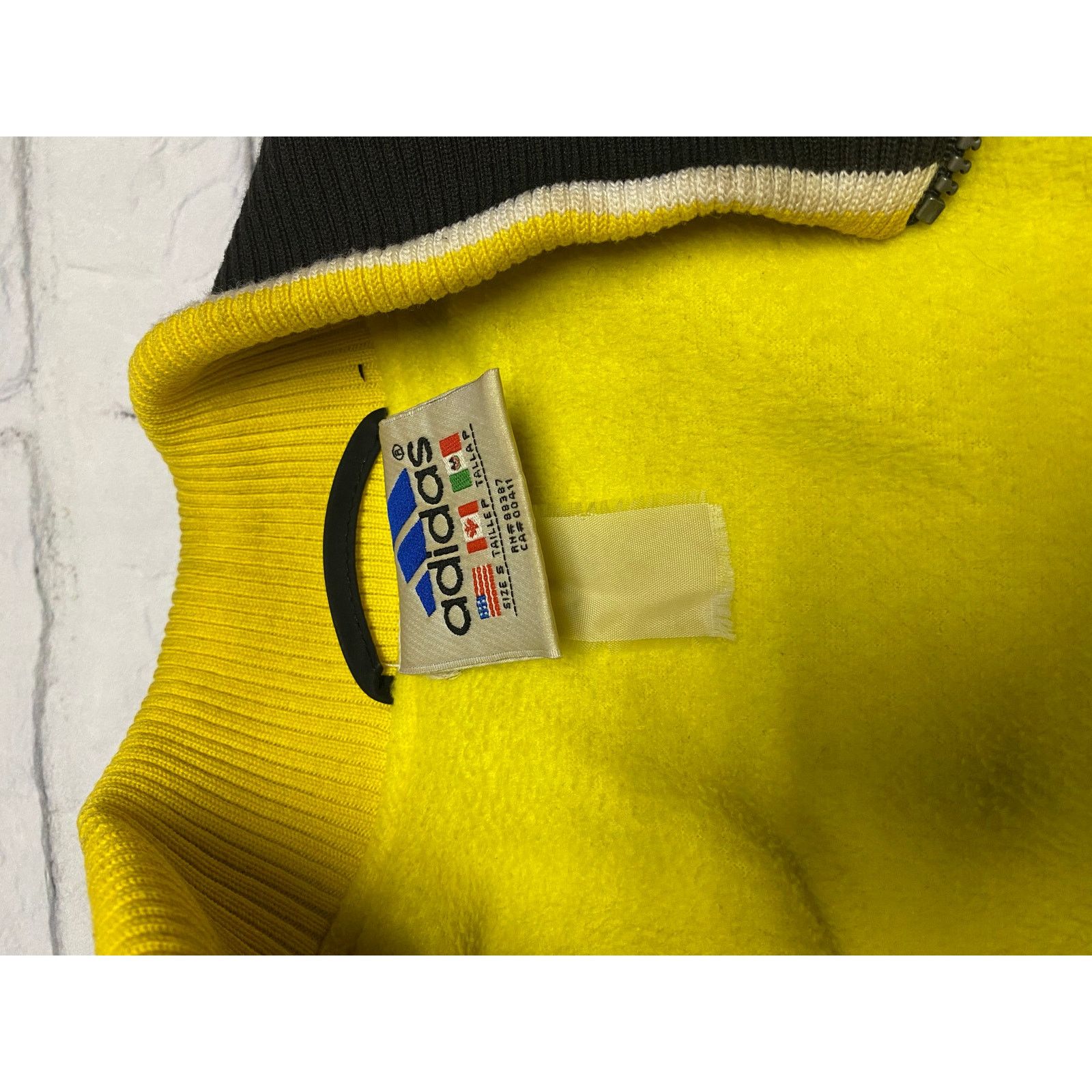 Adidas Vintage 90s Adidas Windbreaker with fleece Black Small Size S / US 4 / IT 40 - 6 Thumbnail
