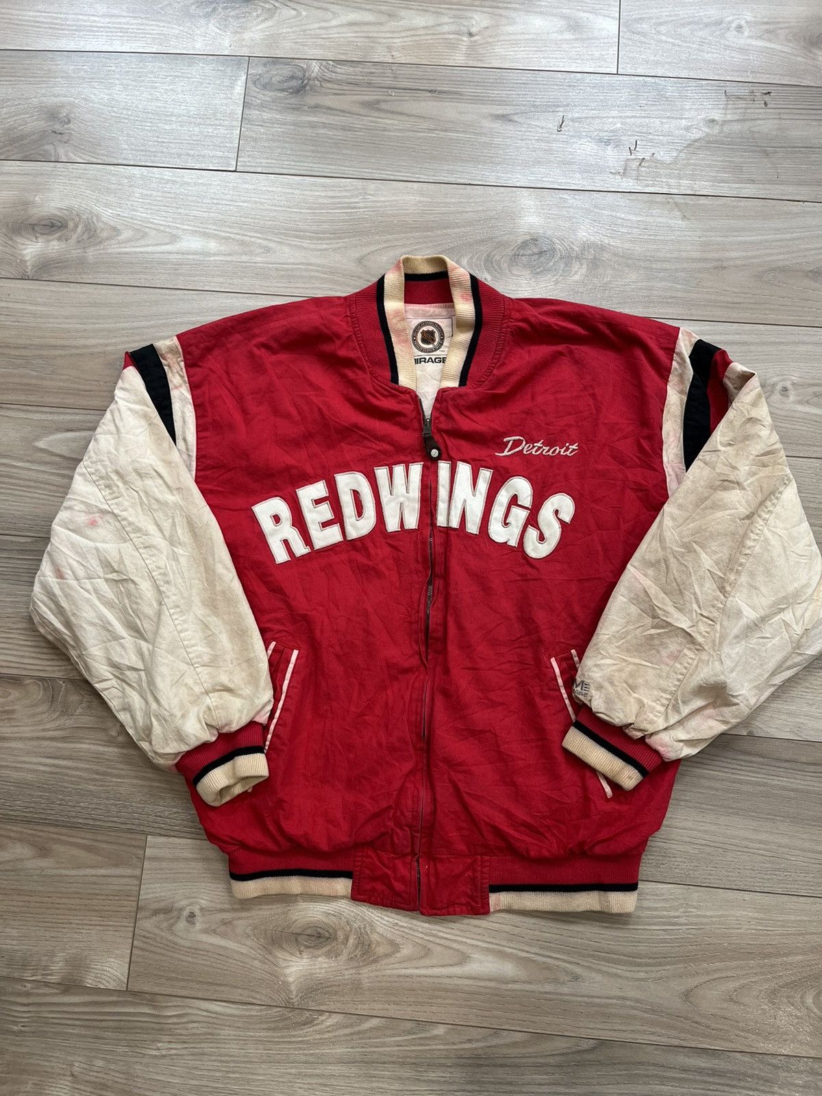 Image of Nhl x Vintage 90's Detroit Red Wings Jacket, Men's (Size XL)