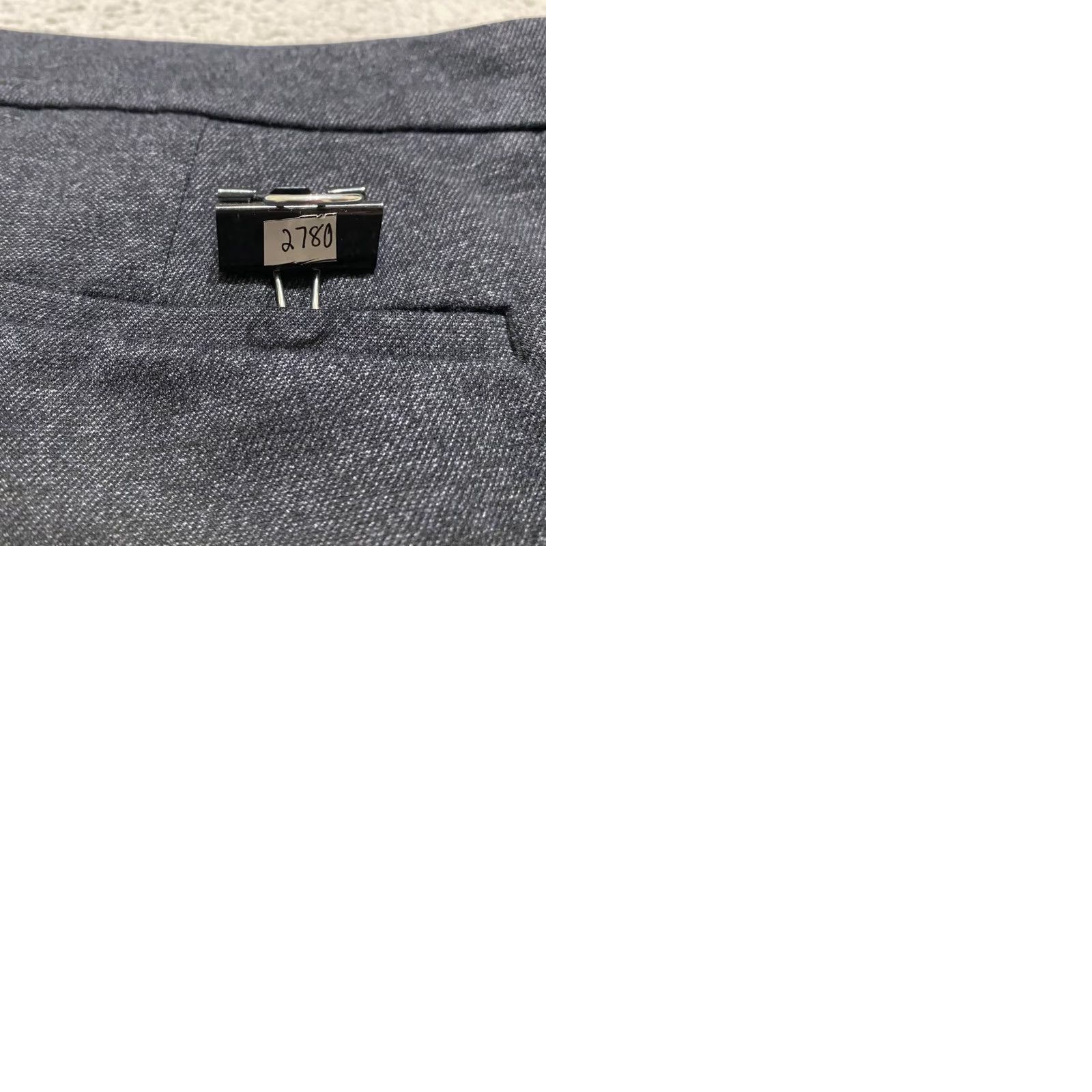 Vintage Liverpool Jeans Dress Pants Womens 14P Gray Knit Straight Mid Rise Petite Business Workwear Office Pant Size 36" / US 14 / IT 50 - 9 Thumbnail