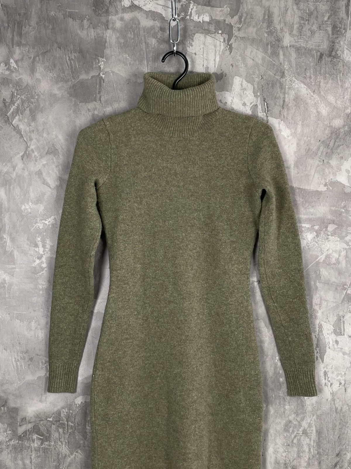 Ralph Lauren Ralph Lauren Women's Cable Knit Khaki Sweater Dress Size S / US 4 / IT 40 - 2 Thumbnail