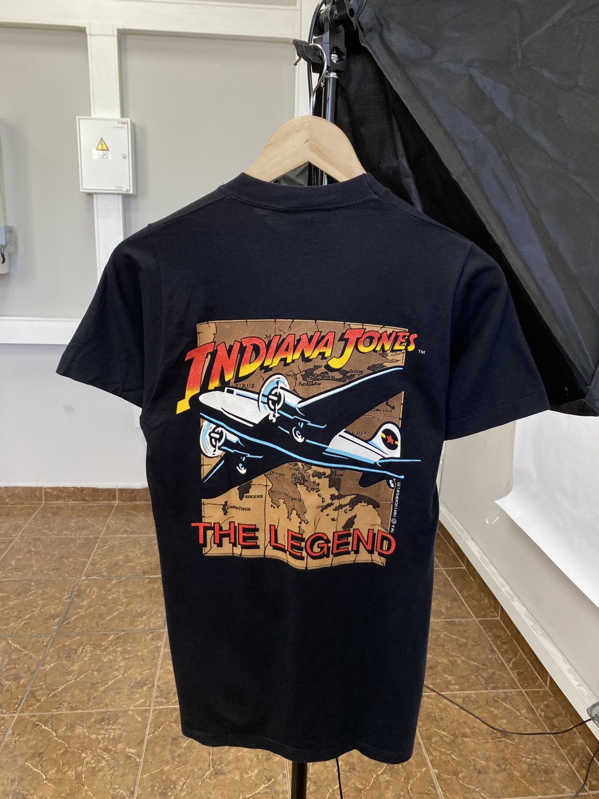 Disney 🇺🇸 Vintage 1989 Indiana Jones Rare T-Shirt Retro Y2K Hype Size US S / EU 44-46 / 1 - 1 Thumbnail