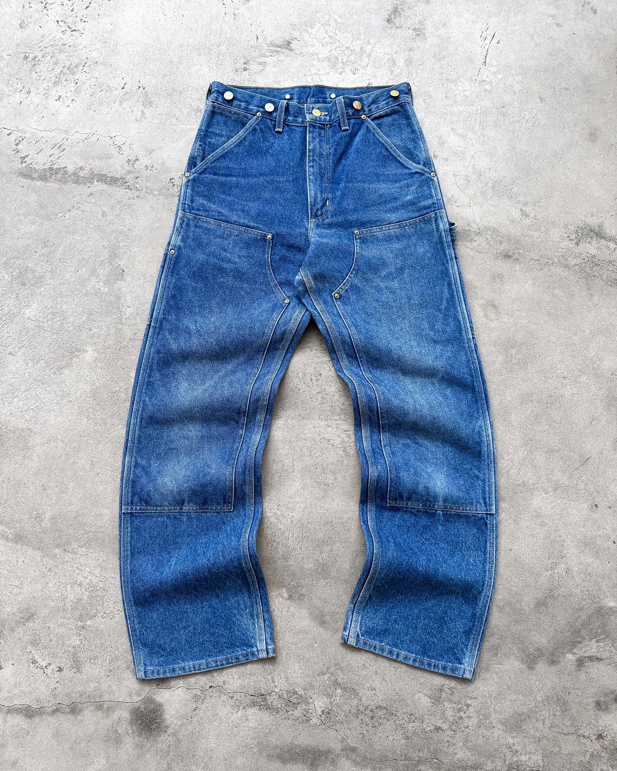 Carhartt 30x32 1996’s Crazy Vintage Carhartt Double Knee Jeans WU138 Size US 30 / EU 46 - 1 Thumbnail
