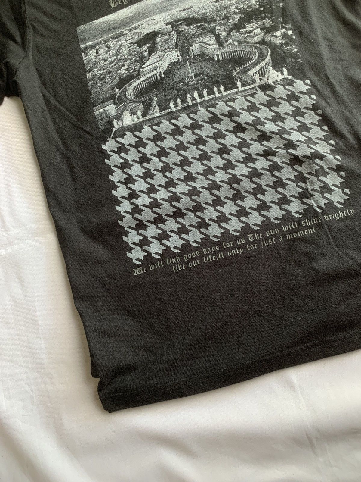 Japanese Brand Japanese Y2K Plus One Poem TEE SHIRT Size US XL / EU 56 / 4 - 3 Thumbnail