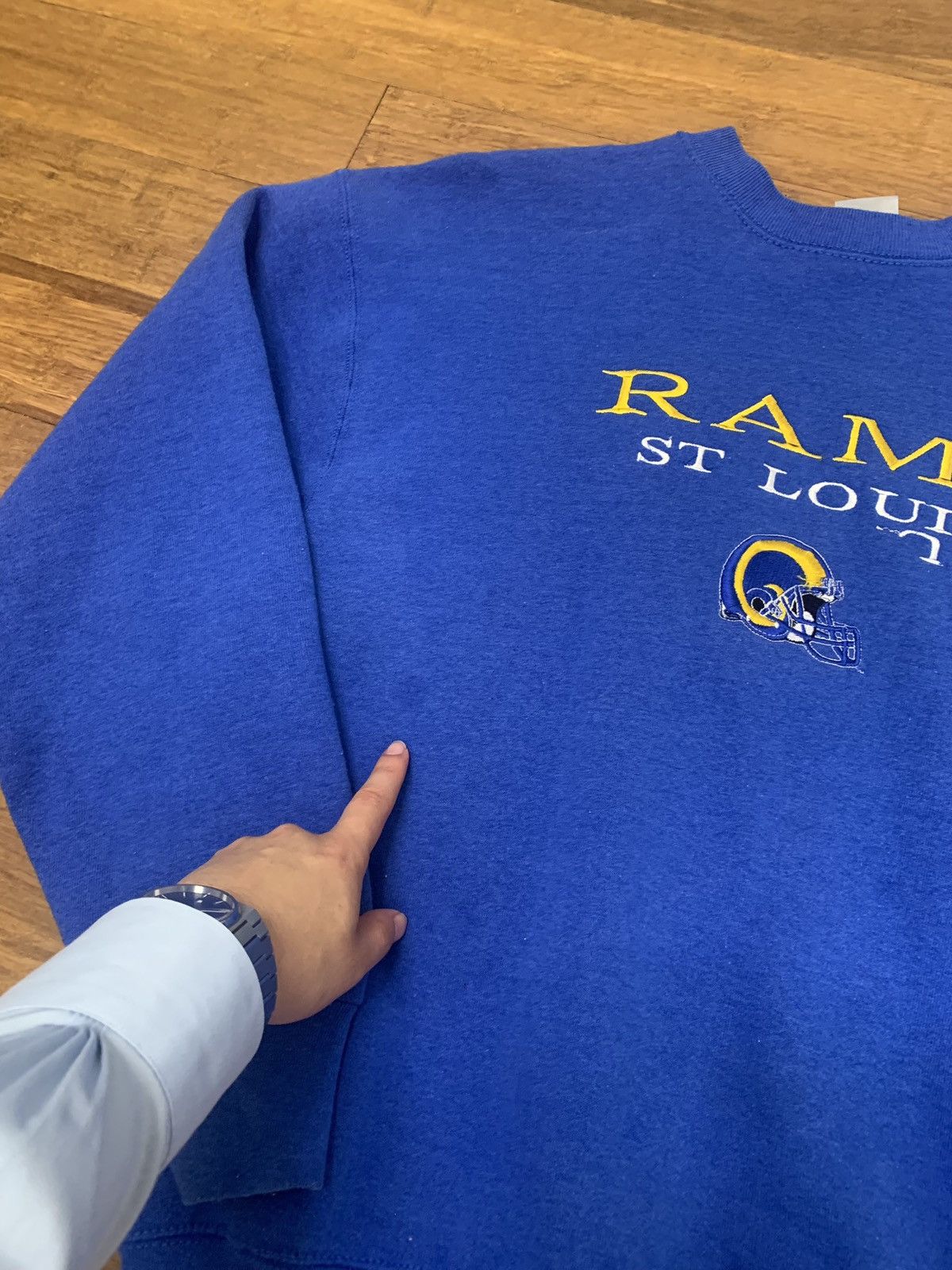 Fruit Of The Loom × Vintage Vintage St. Louis Rams Sweaters Size US L / EU 52-54 / 3 - 2 Thumbnail