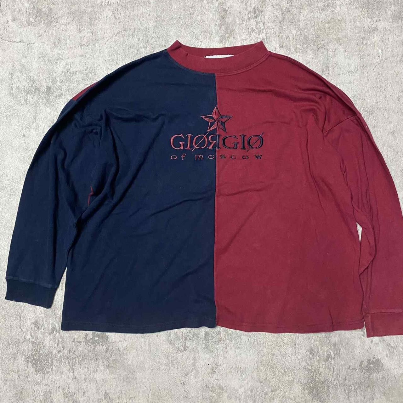 Giorgio Armani Giorgio Armani Moscow long sleeve shirt in red and navy Size US L / EU 52-54 / 3 - 1 Thumbnail