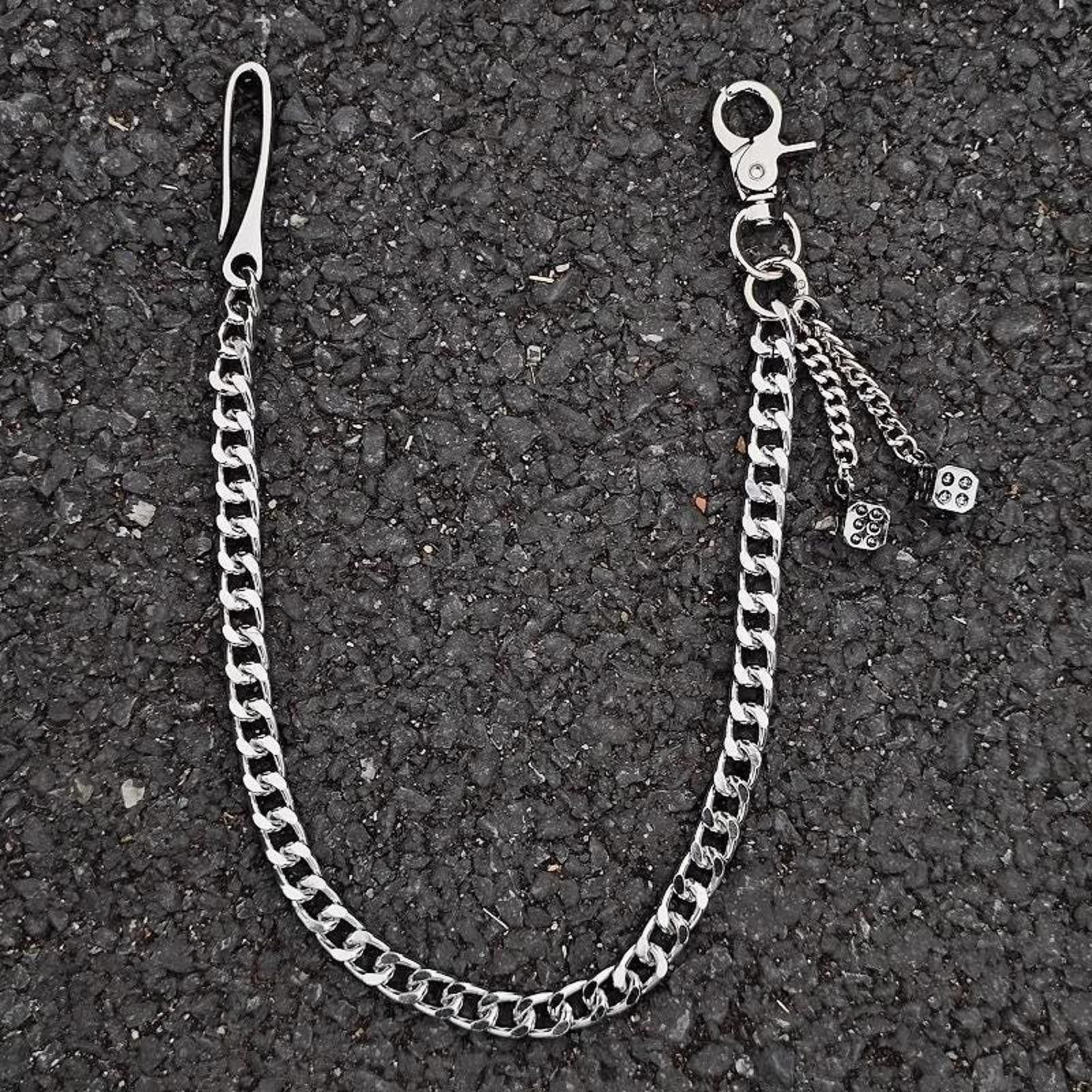 Jewelry Dice Cross Wallet Chain,Y2K Jeans Chain Size ONE SIZE - 3 Thumbnail