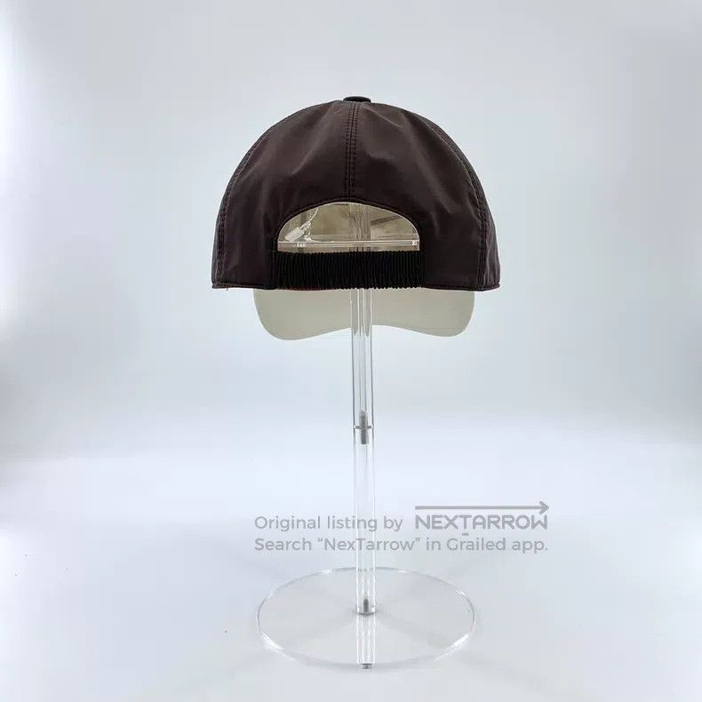 Loro Piana Loro Piana size M Dark Brown Logo Embroidered Cotton Duckbi Size ONE SIZE - 4 Thumbnail