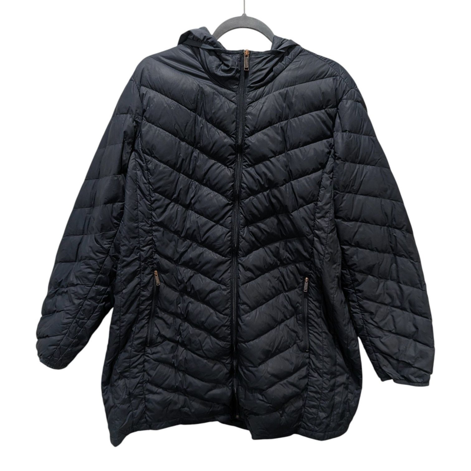 Barney Cools London Fog Blue Lightweight Down Feather Long Puffer Coat Size US XXL / EU 58 / 5 - 1 Thumbnail