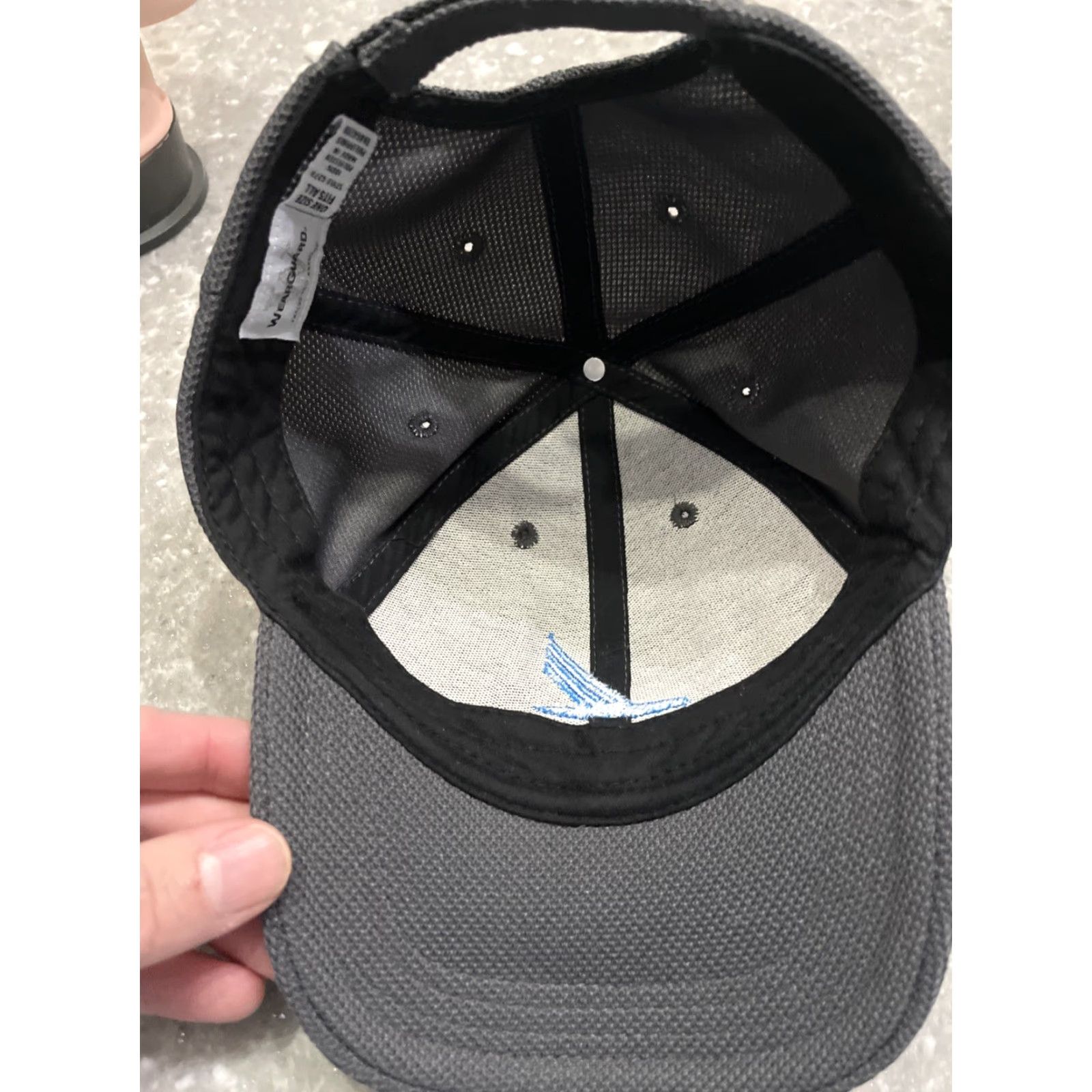 Vintage WearGuard Piedmont Strapback Hat Gray One Size Adjustable Mens Baseball Cap Outdoor Outdoor Size ONE SIZE - 5 Thumbnail