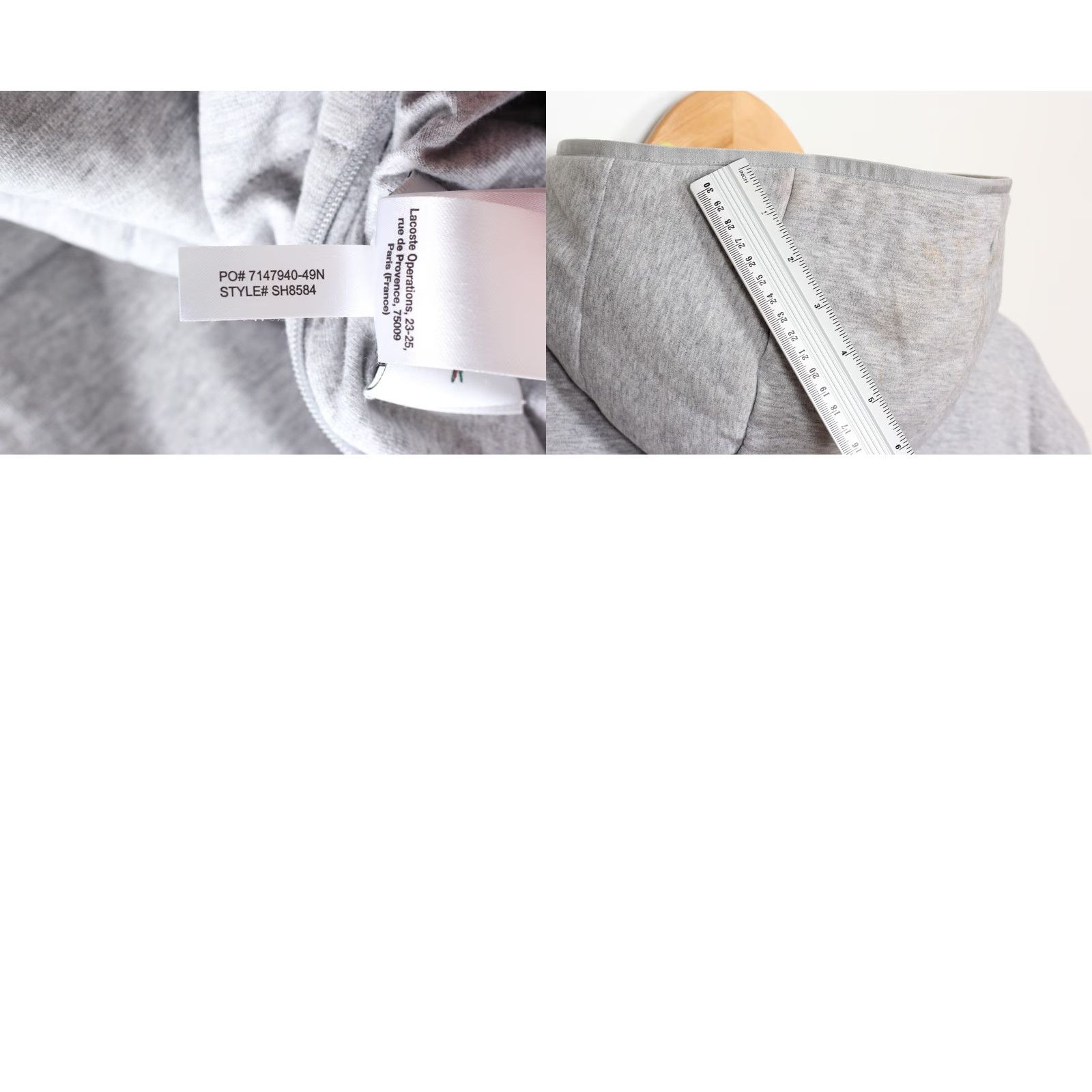 Lacoste LACOSTE Reversible Hooded Puffer Jacket Men XL MJ6392 Yellow / Grey Jacket Mens XL Reversible Hooded Puffer Jacket Size US XL / EU 56 / 4 - 9 Thumbnail