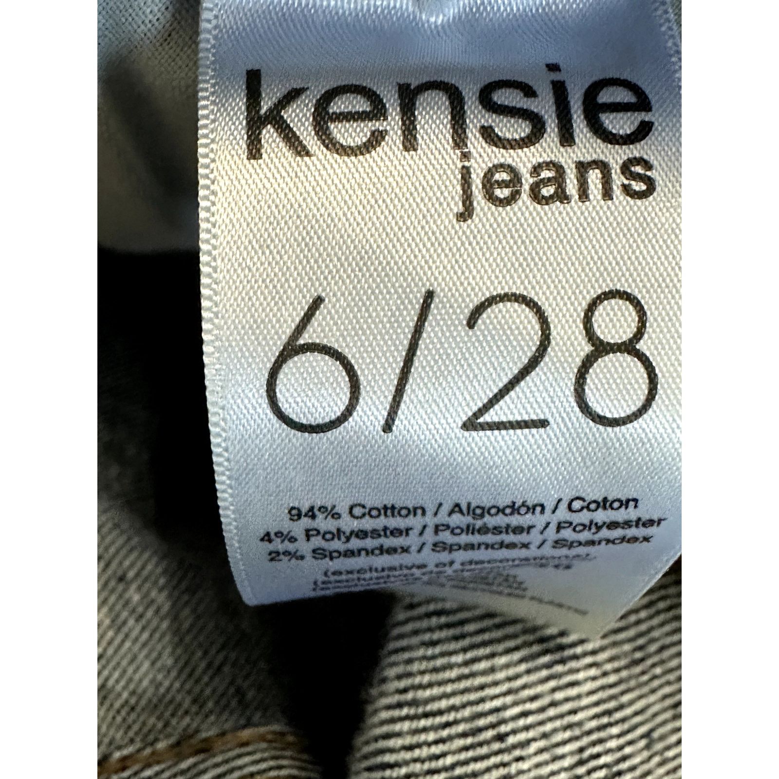 Other Kensie Jeans High-Rise Skinny Raw Hem Denim Blue Womens 6/28 Size 28" / US 6 / IT 42 - 9 Thumbnail