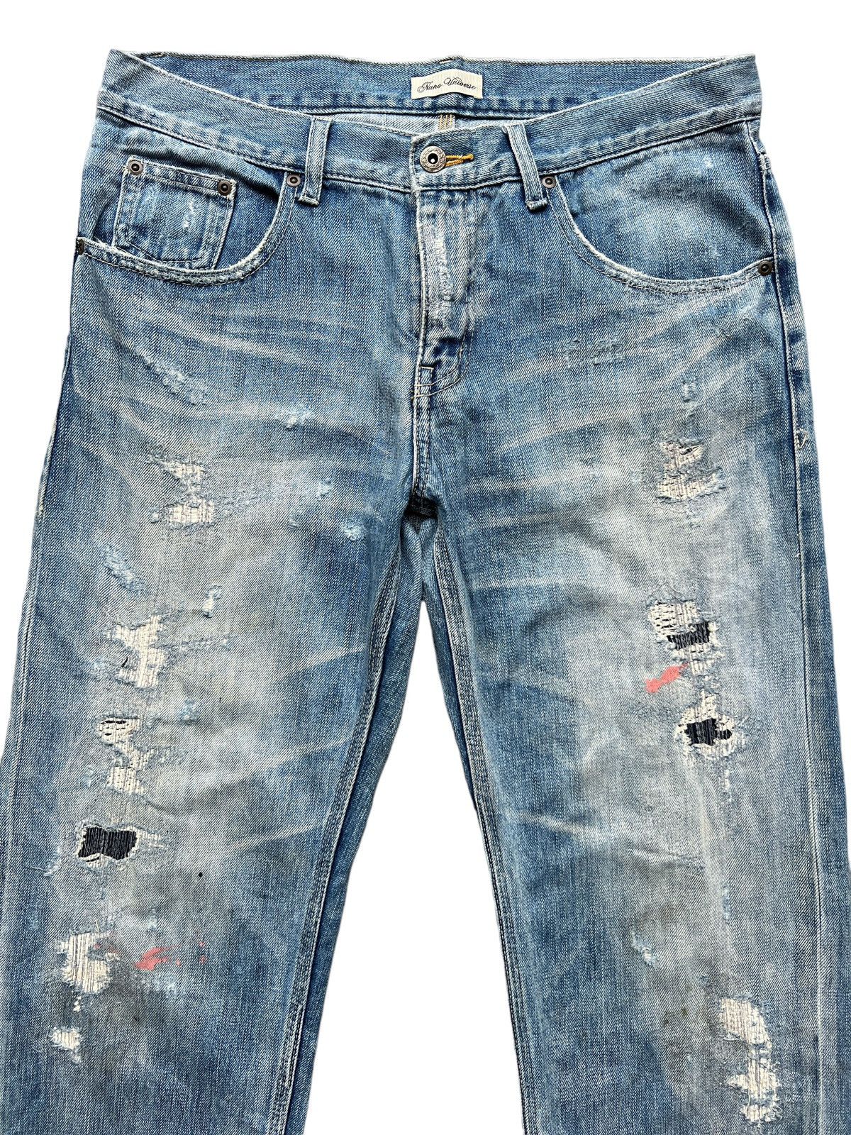 NANO universe Nano Universe Japan Distressed Denim Jeans 34x29.5 Size US 34 / EU 50 - 3 Thumbnail