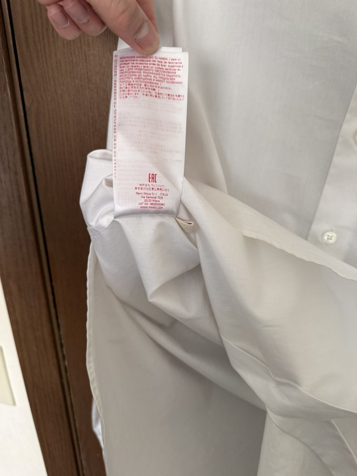 Marni Logo Poplin Cotton Shirt Size US S / EU 44-46 / 1 - 10 Thumbnail