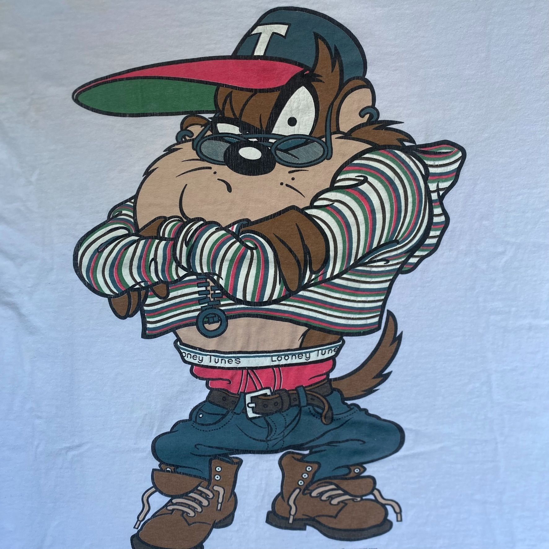 Vintage Vintage 90s Taz Tasmanian Devil Shirt Looney Tunes Retro Tee Size US XL / EU 56 / 4 - 3 Thumbnail